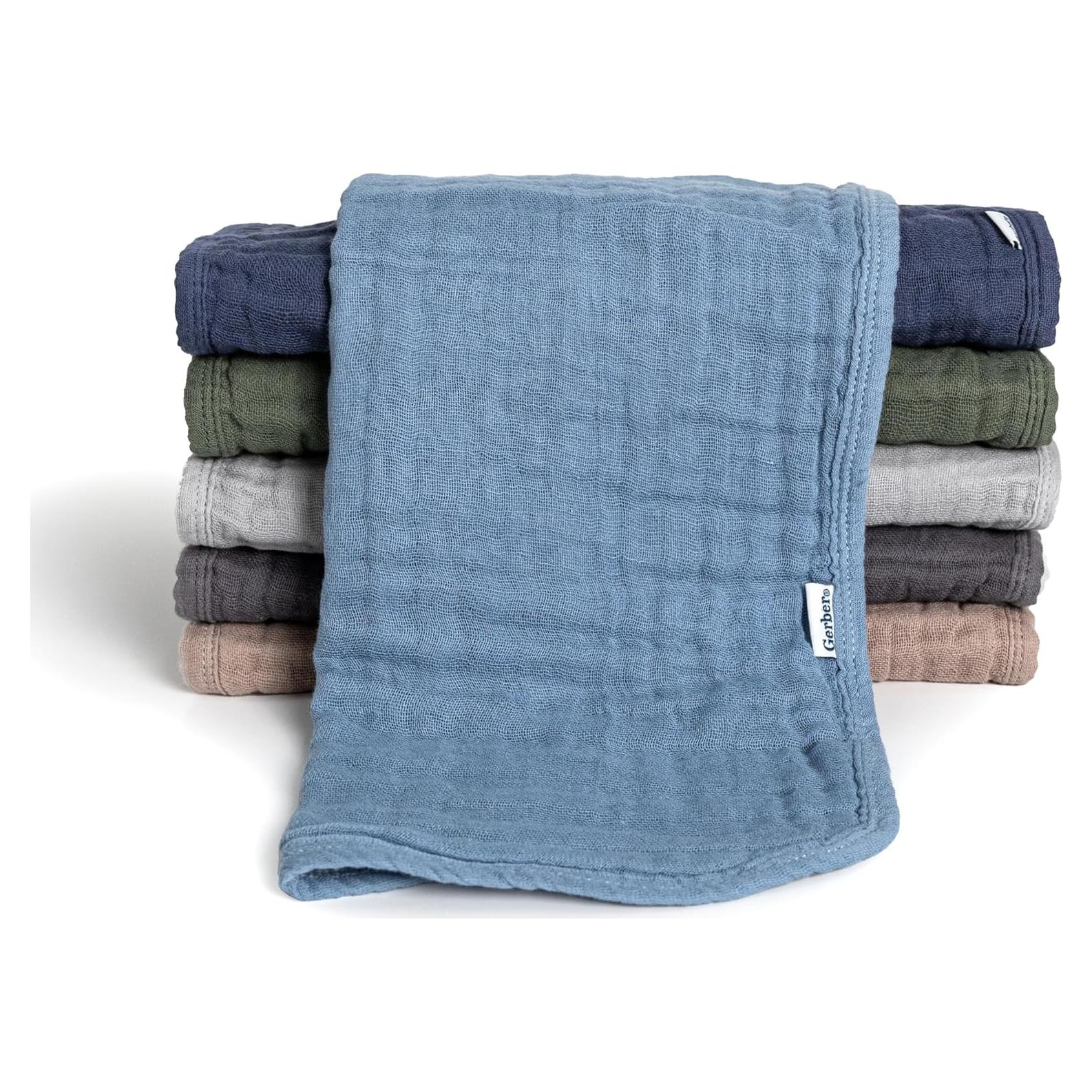 Pañales de Muselina Bebé Unisex Gerber 6-Pack Multicolores