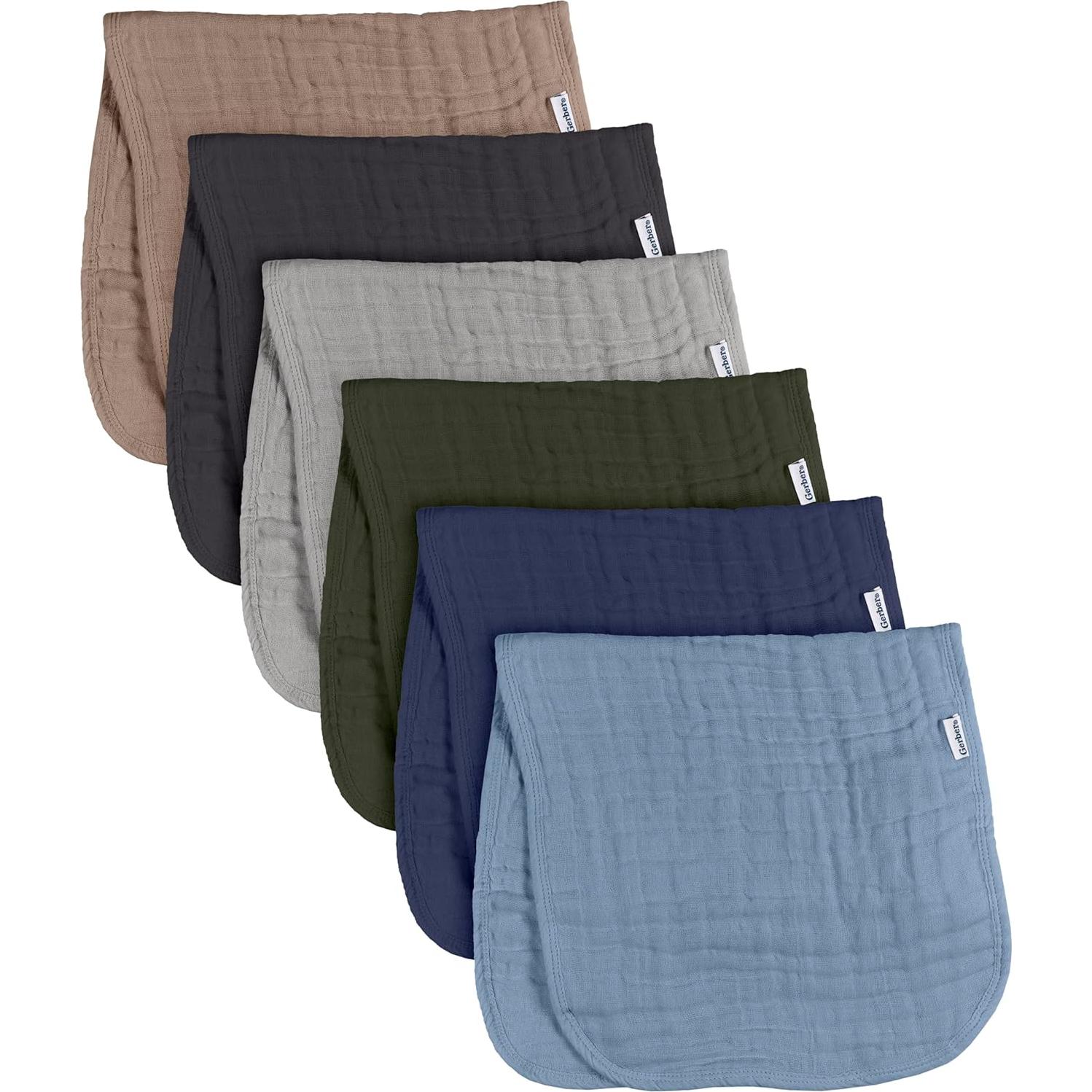 Pañales de Muselina Bebé Unisex Gerber 6-Pack Multicolores
