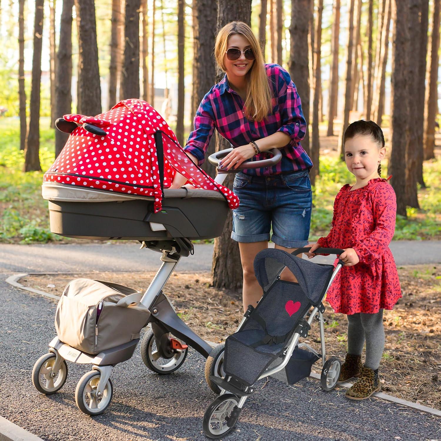 Carrito de Muñecas Denim The New York Doll 53 cm Plegable