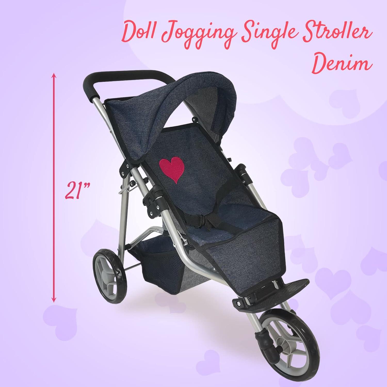 Carrito de Muñecas Denim The New York Doll 53 cm Plegable