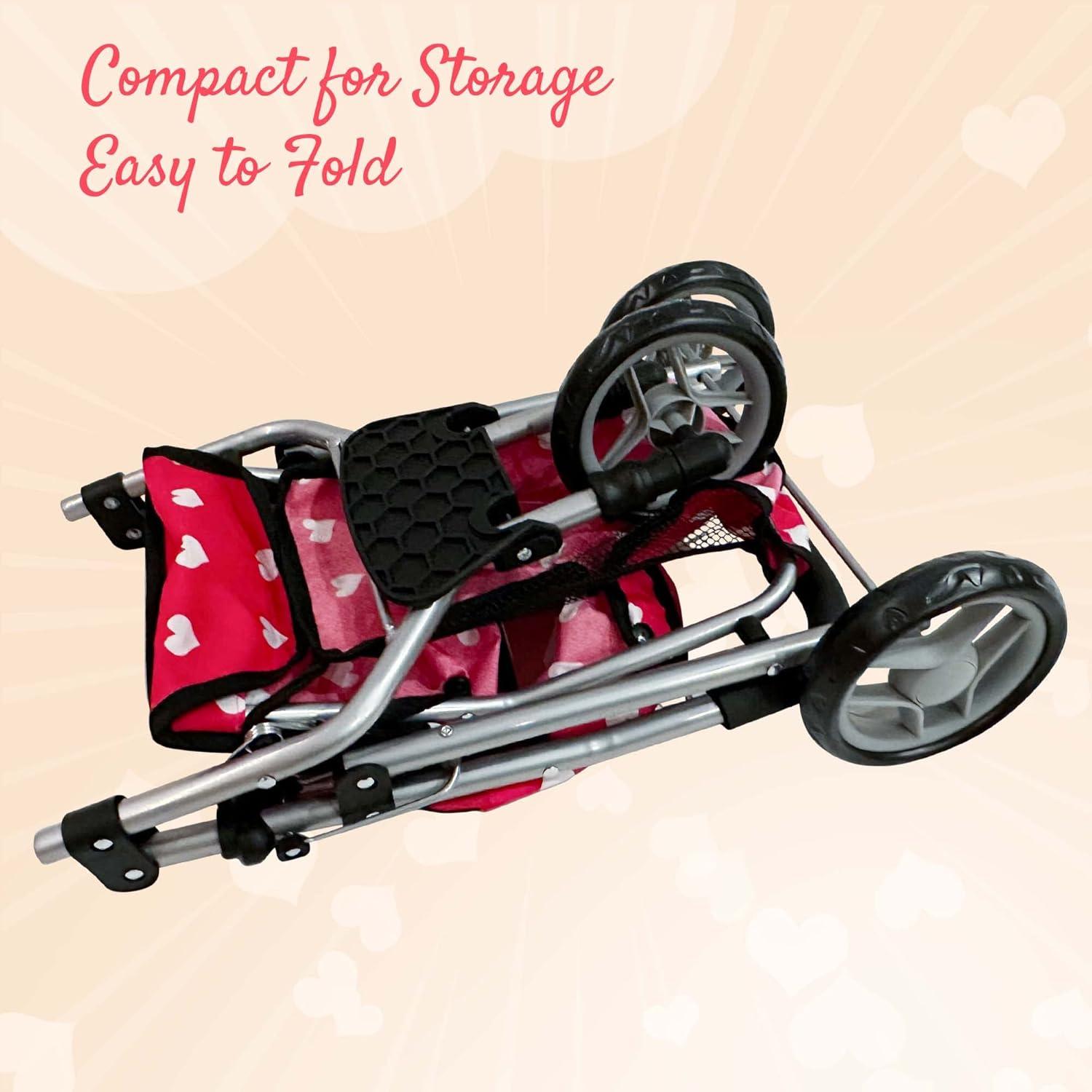 Carrito de Muñecas Denim The New York Doll 53 cm Plegable