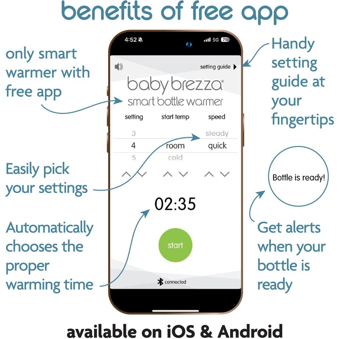 Calentador de Biberones Baby Brezza BRZ0088 - Inteligente y Preciso