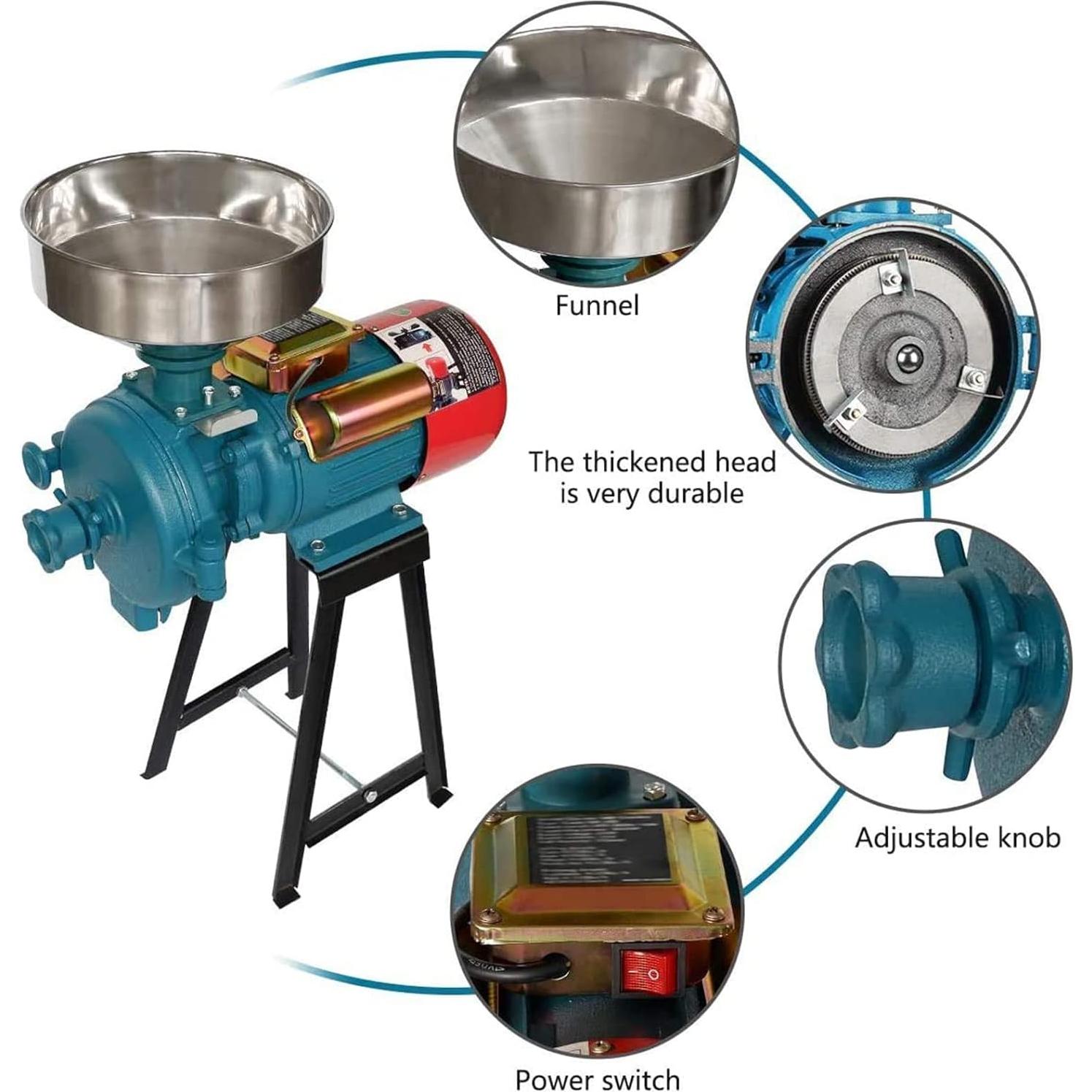 Molino de Granos Eléctrico LILYPELLE 3000W Comercial 0.45kg