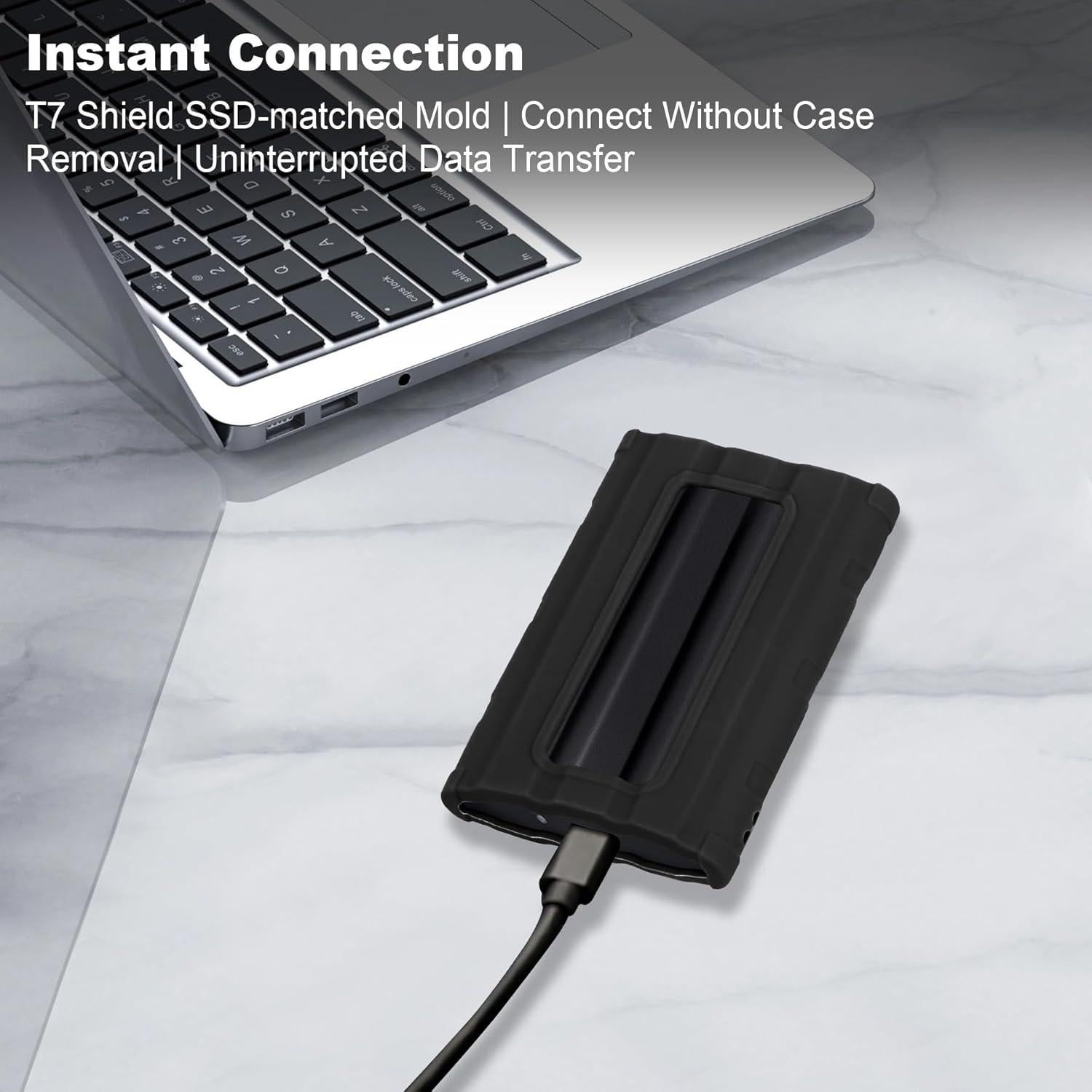 Funda de Silicona Lacdo para SSD Samsung T7 Shield 1TB/2TB/4TB