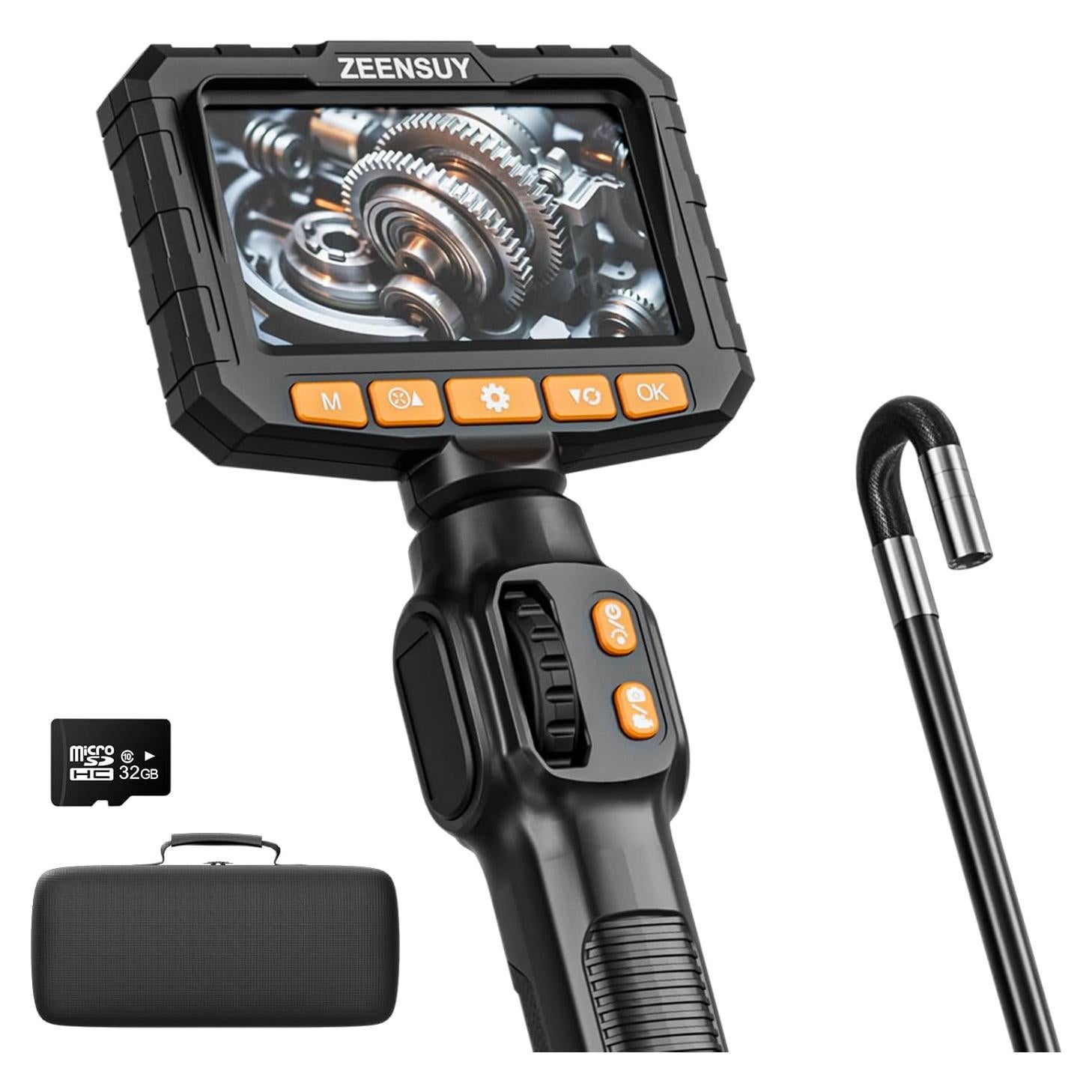 Borescopio Articulado ZEENSUY 3.9mm HD 1080P 1.52m Luz LED