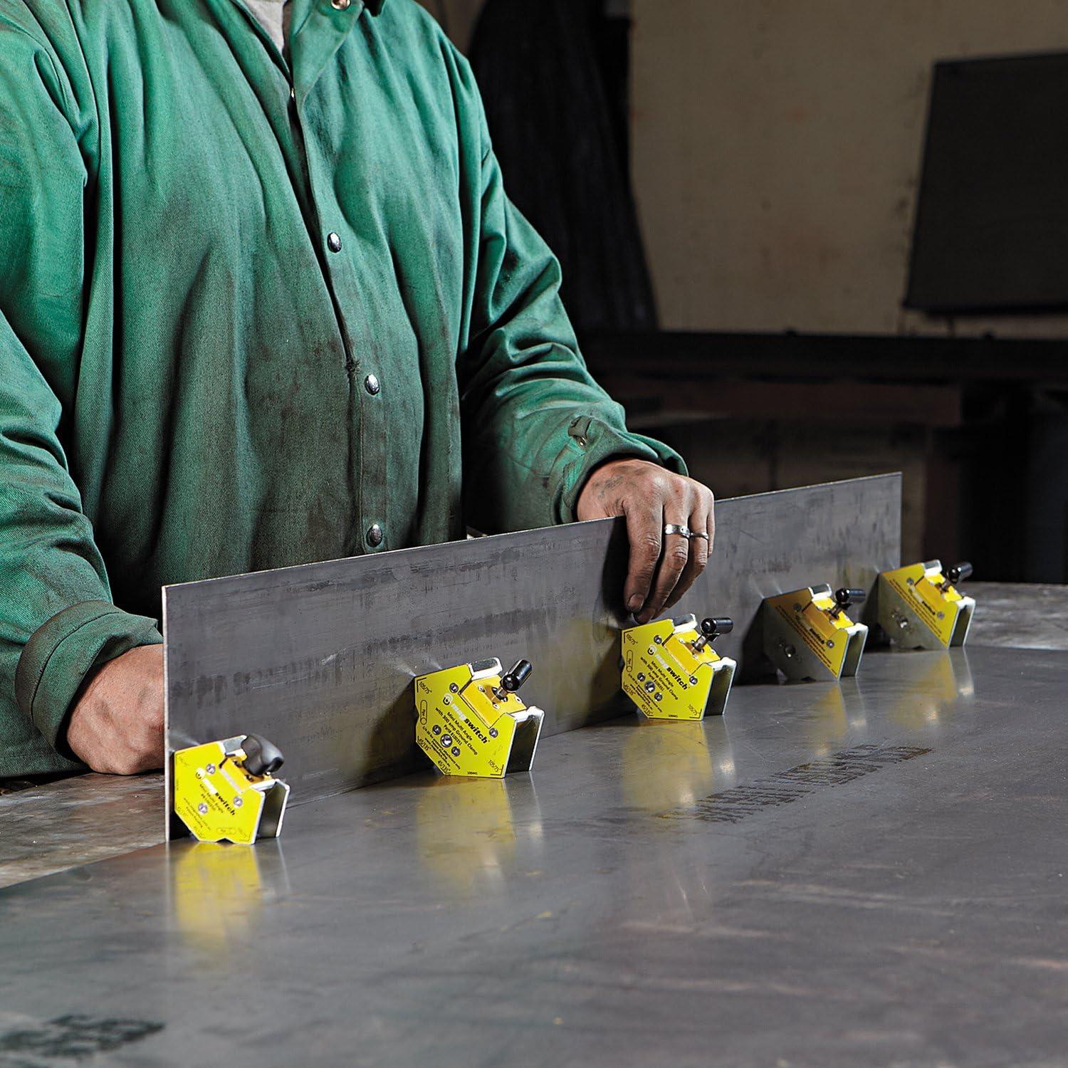 Imán de Soldadura Magswitch Mini 150 lb con Pinza 300A