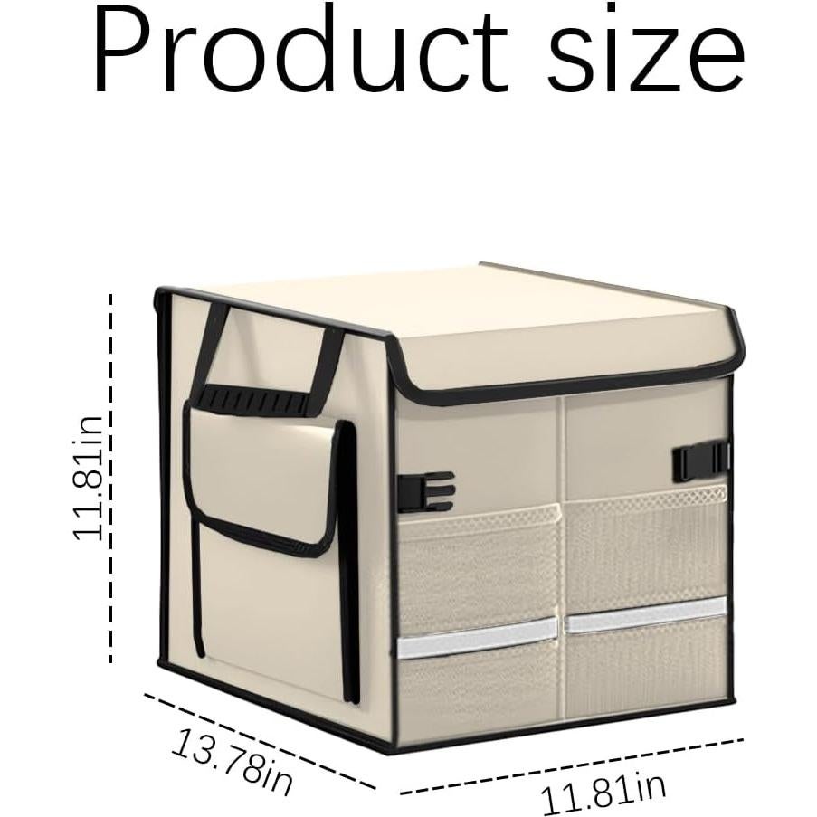 Organizador de Maletero de Coche KHGUZ Beige 35x30x30cm