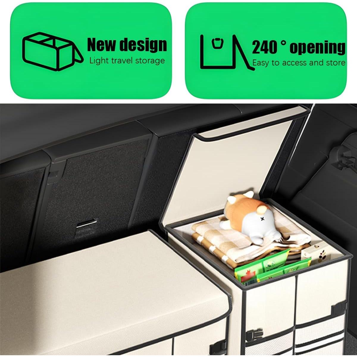 Organizador de Maletero de Coche KHGUZ Beige 35x30x30cm