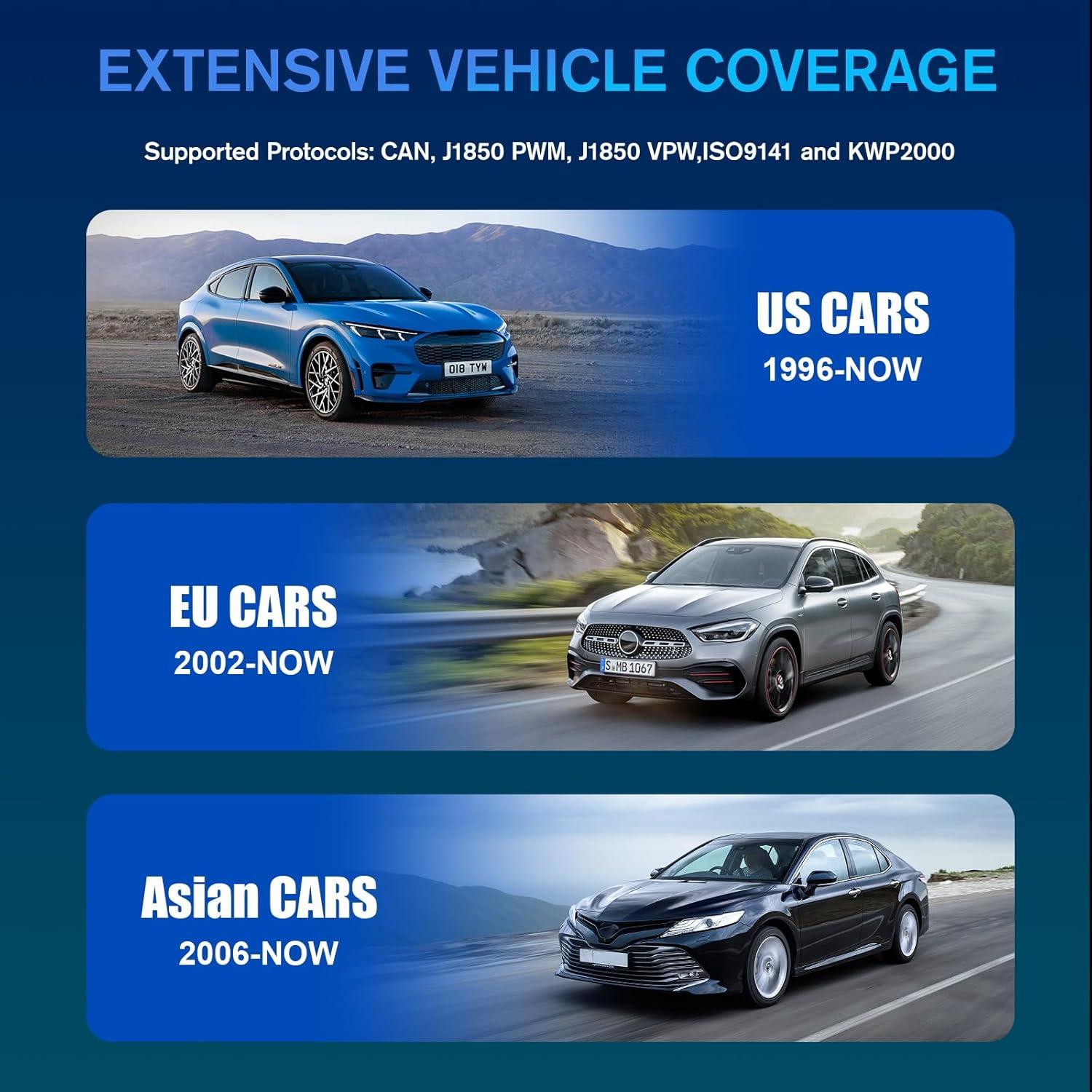 Escáner OBD2 NEXAS NL101 con Probador de Batería - Diagnóstico Completo