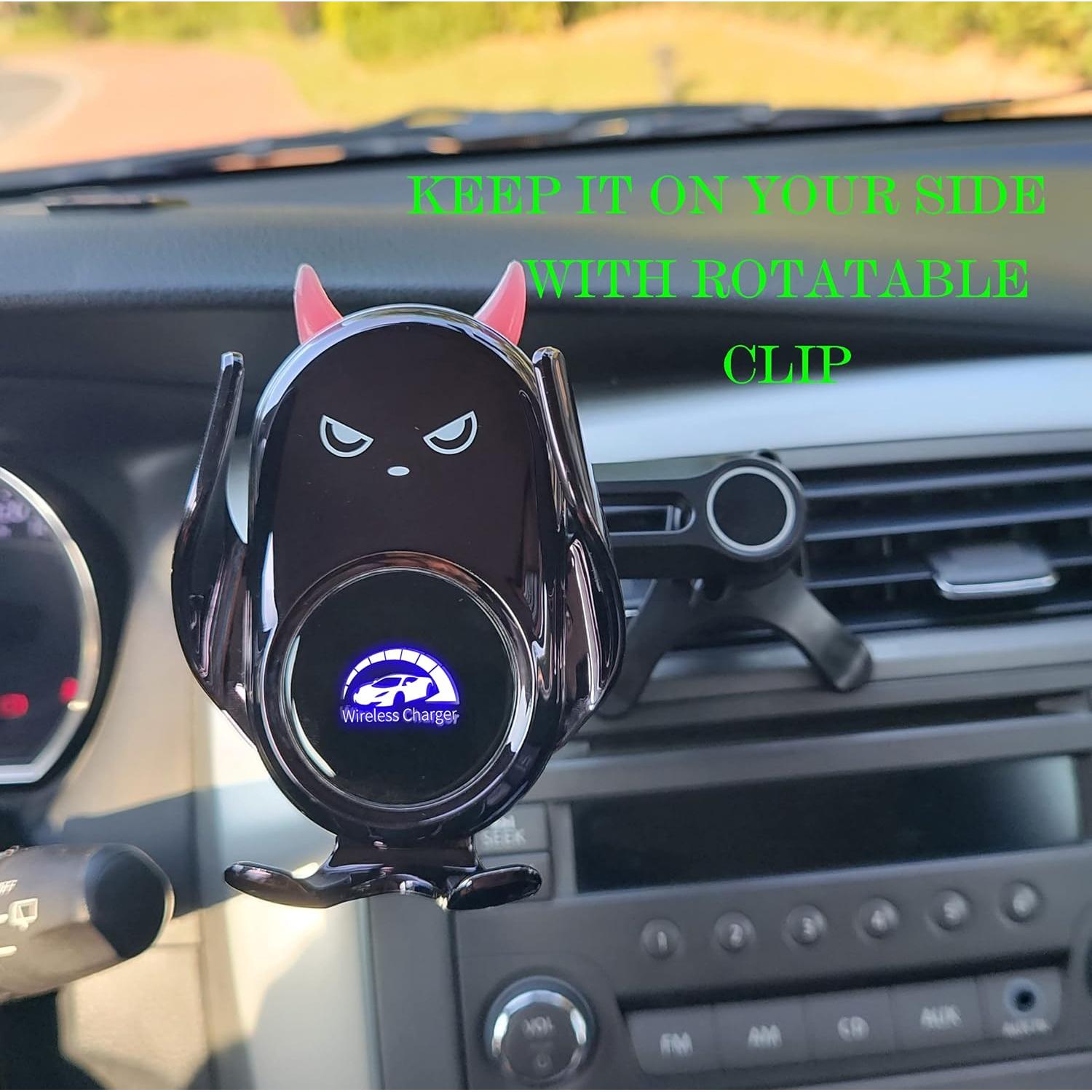 Soporte para teléfono de coche Peanutech F-1 con carga inalámbrica