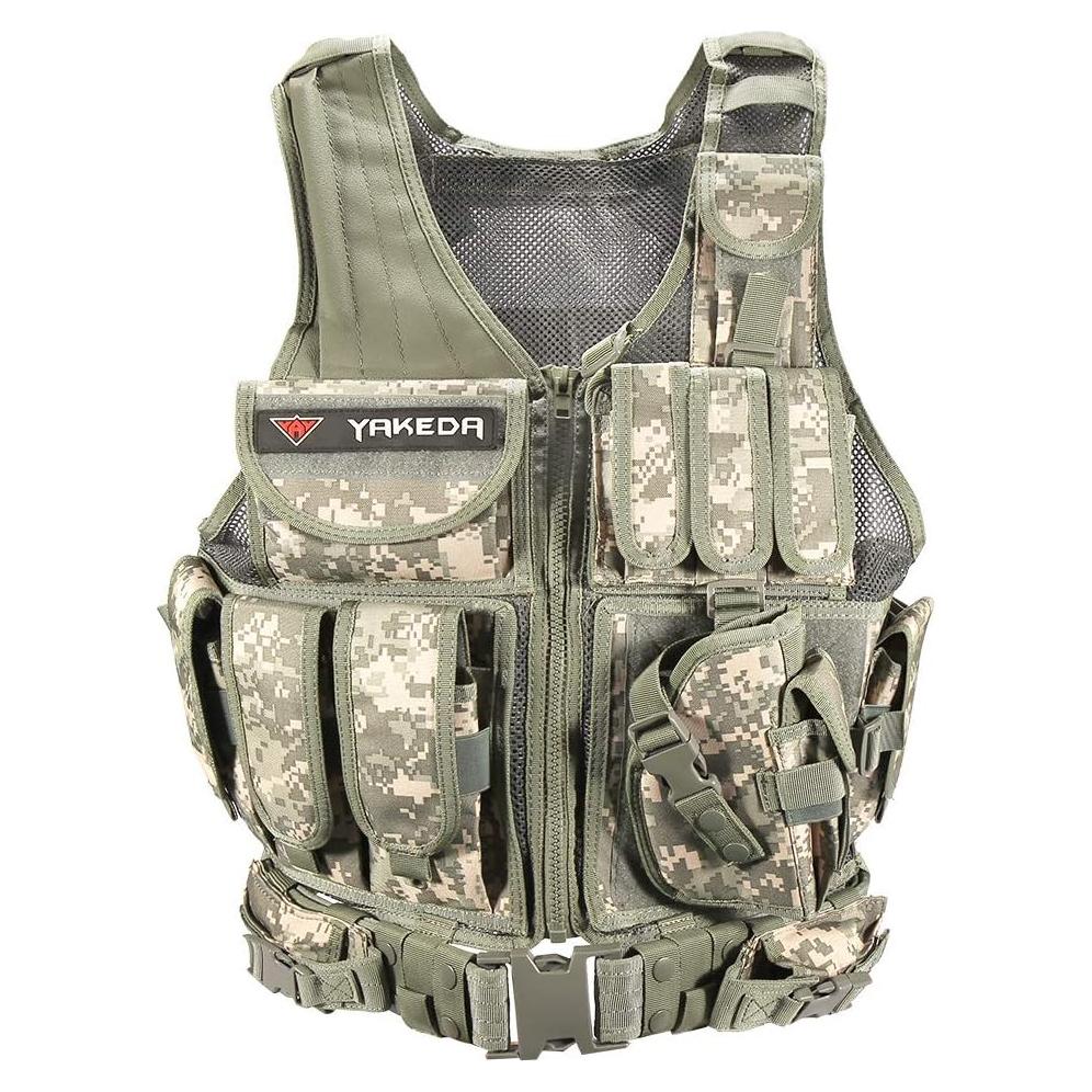 Chaleco Táctico vAv YAKEDA Acu Camou Transpirable Ajustable