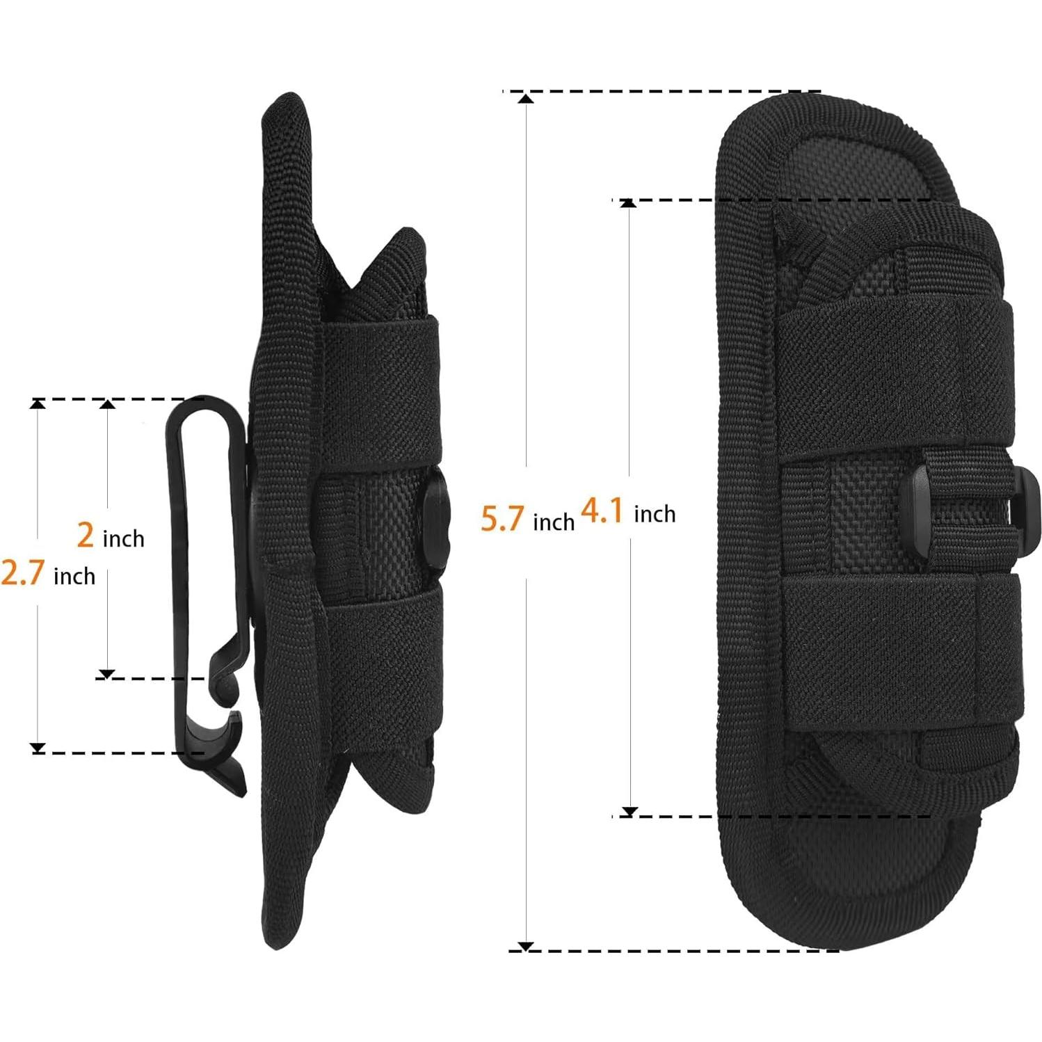 Funda Táctica para Linterna JSHYGOUP, Ajustable 15x5.5cm