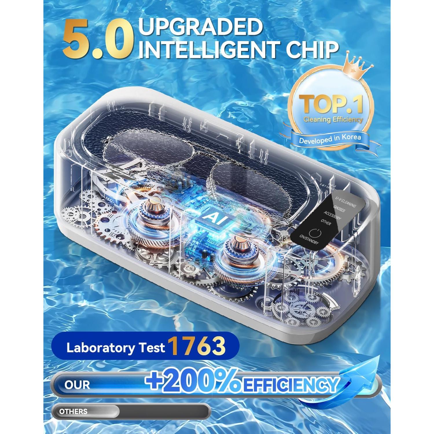 Limpiador Ultrasónico de Joyería VCNFPRO VP005 400ml 55KHz