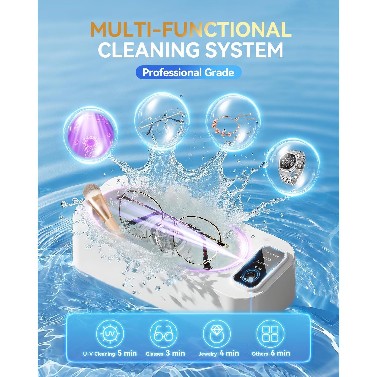 Limpiador Ultrasónico de Joyería VCNFPRO VP005 400ml 55KHz