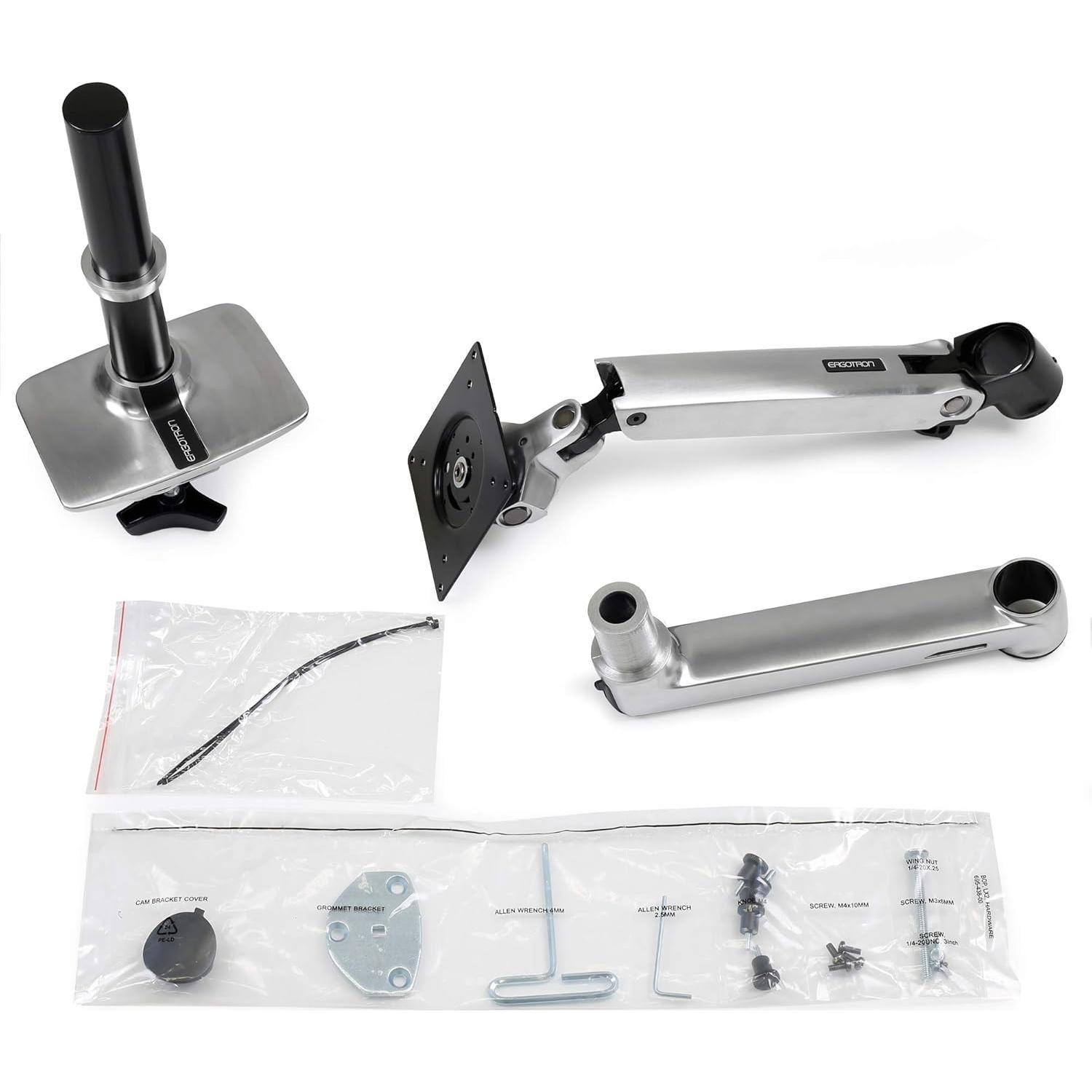 Soporte de Monitor Ergotron LX - Poste Alto 33 cm, Aluminio