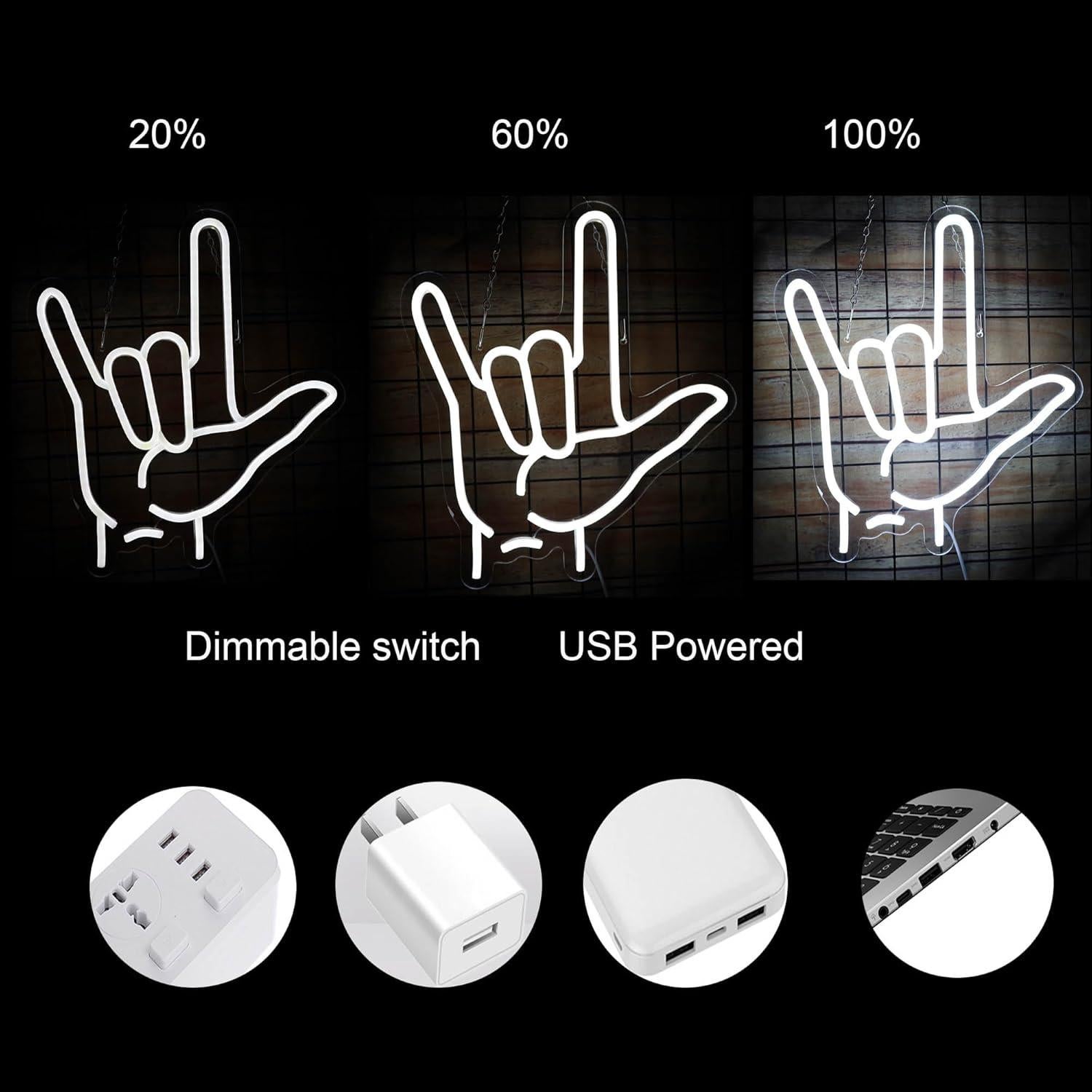 Luz de Neón LED Te Amo Sikooruled 32x36.6cm Decoración