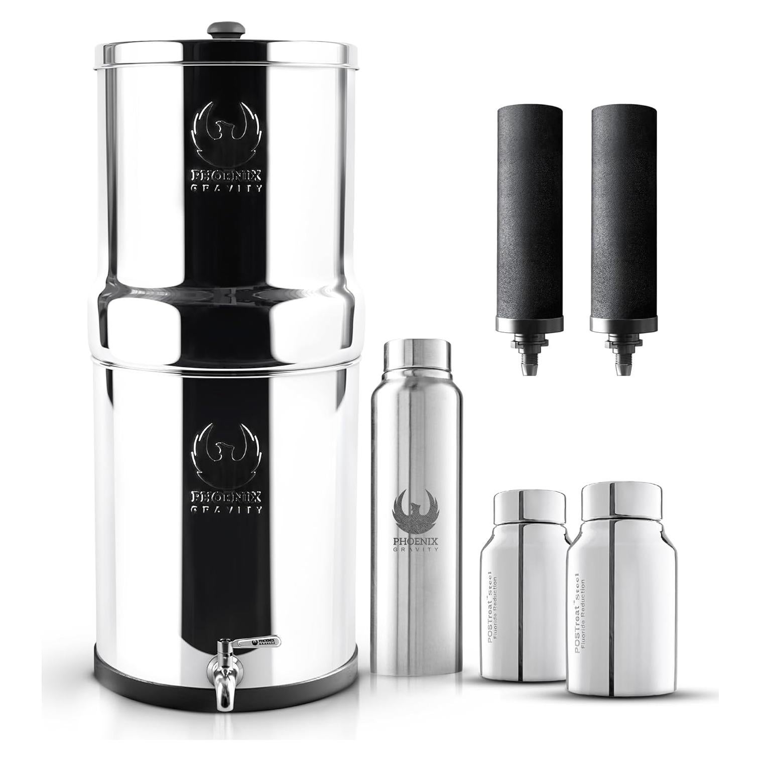 Filtro de Agua por Gravedad Phoenix Gravity 3.25 G Acero Inoxidable