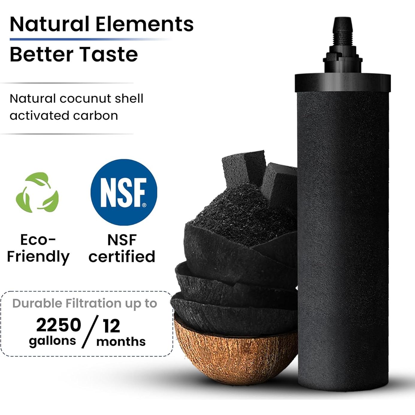 Filtro de Agua Gravity Phoenix 1 Litro Acero Inoxidable NSF