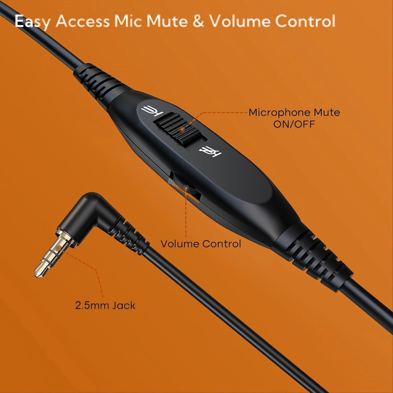 Auricular de Teléfono Emaiker con Cancelación de Ruido 2.5mm