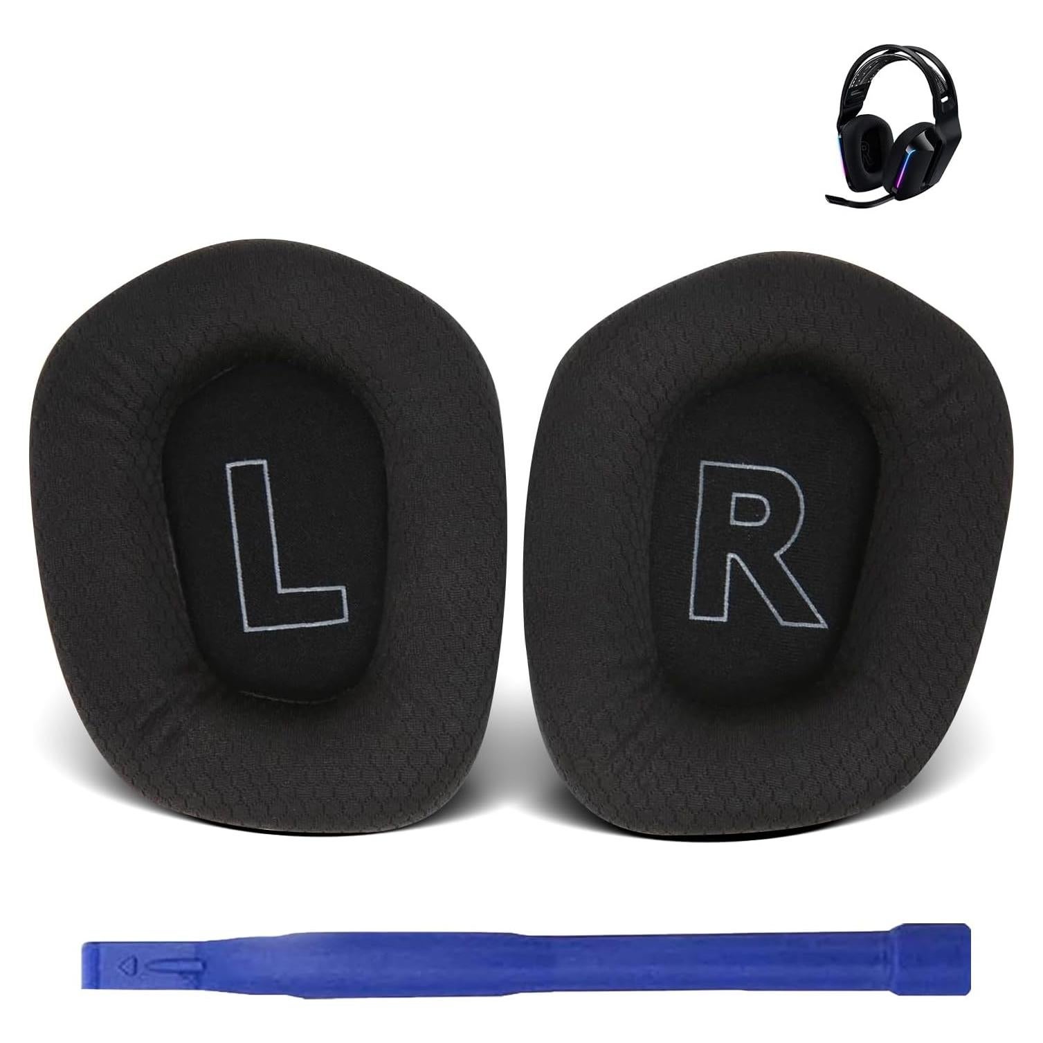 Almohadillas de Reemplazo Logitech G733 G535 G335 - Negro