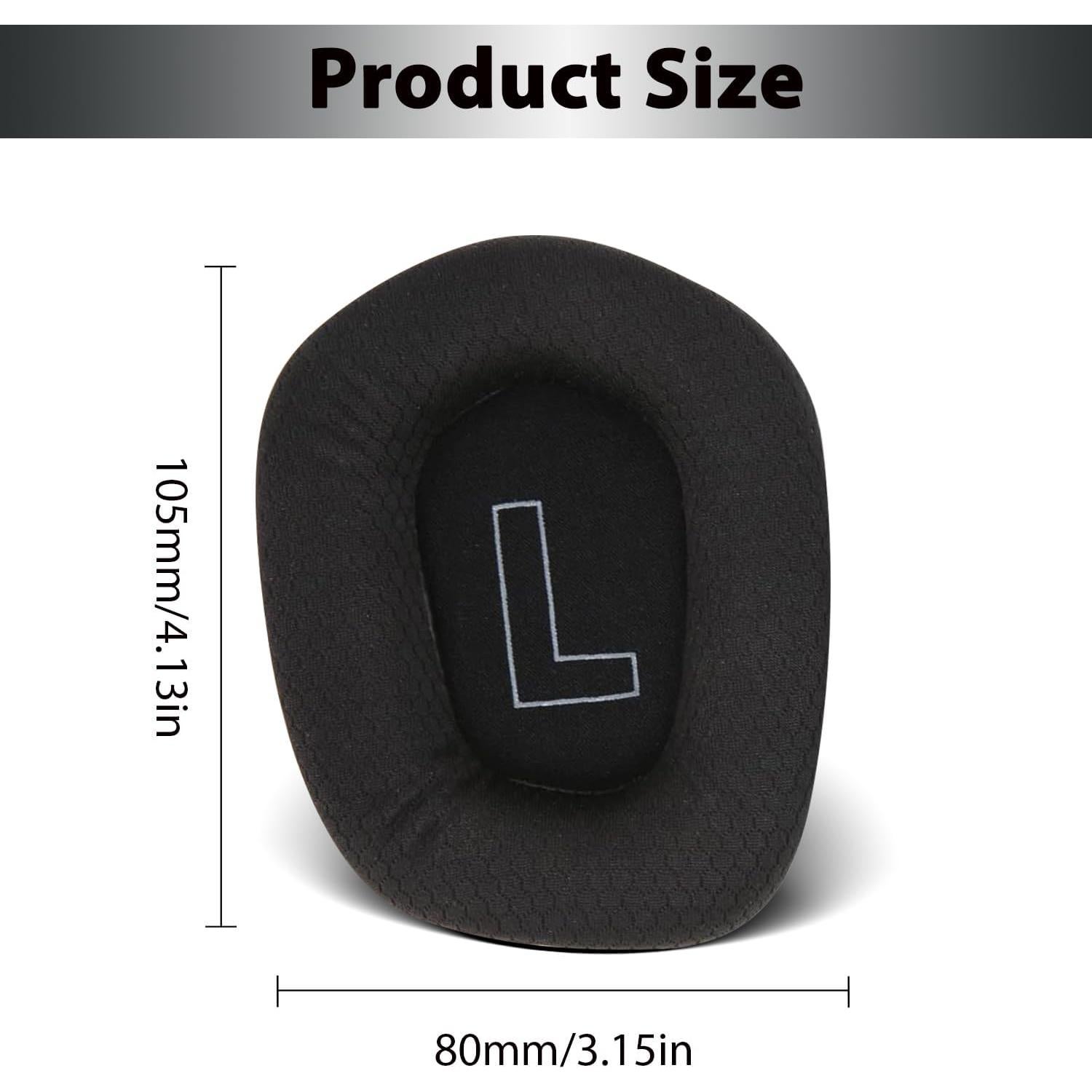 Almohadillas de Reemplazo Logitech G733 G535 G335 - Negro