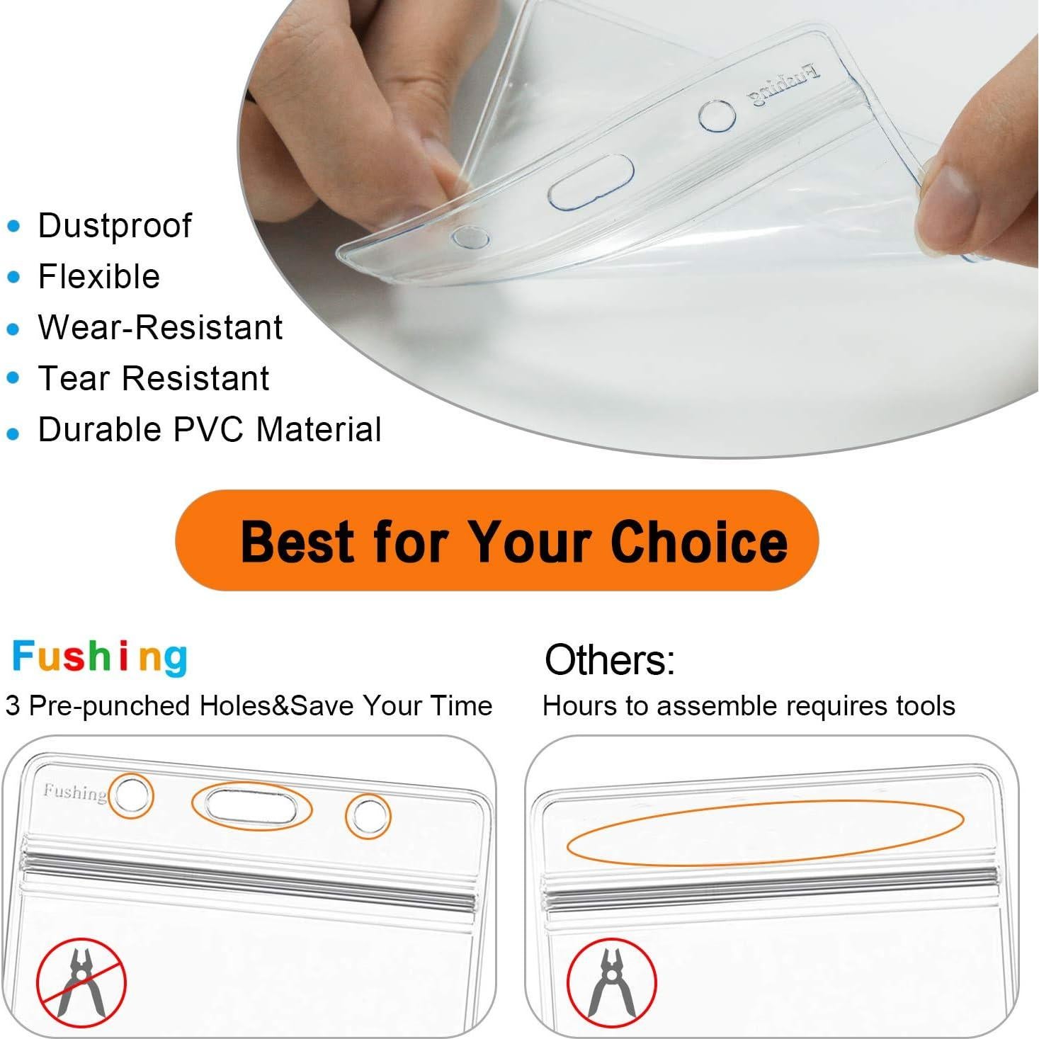 Sujetadores de Plástico Fushing 100 Pcs para Identificación