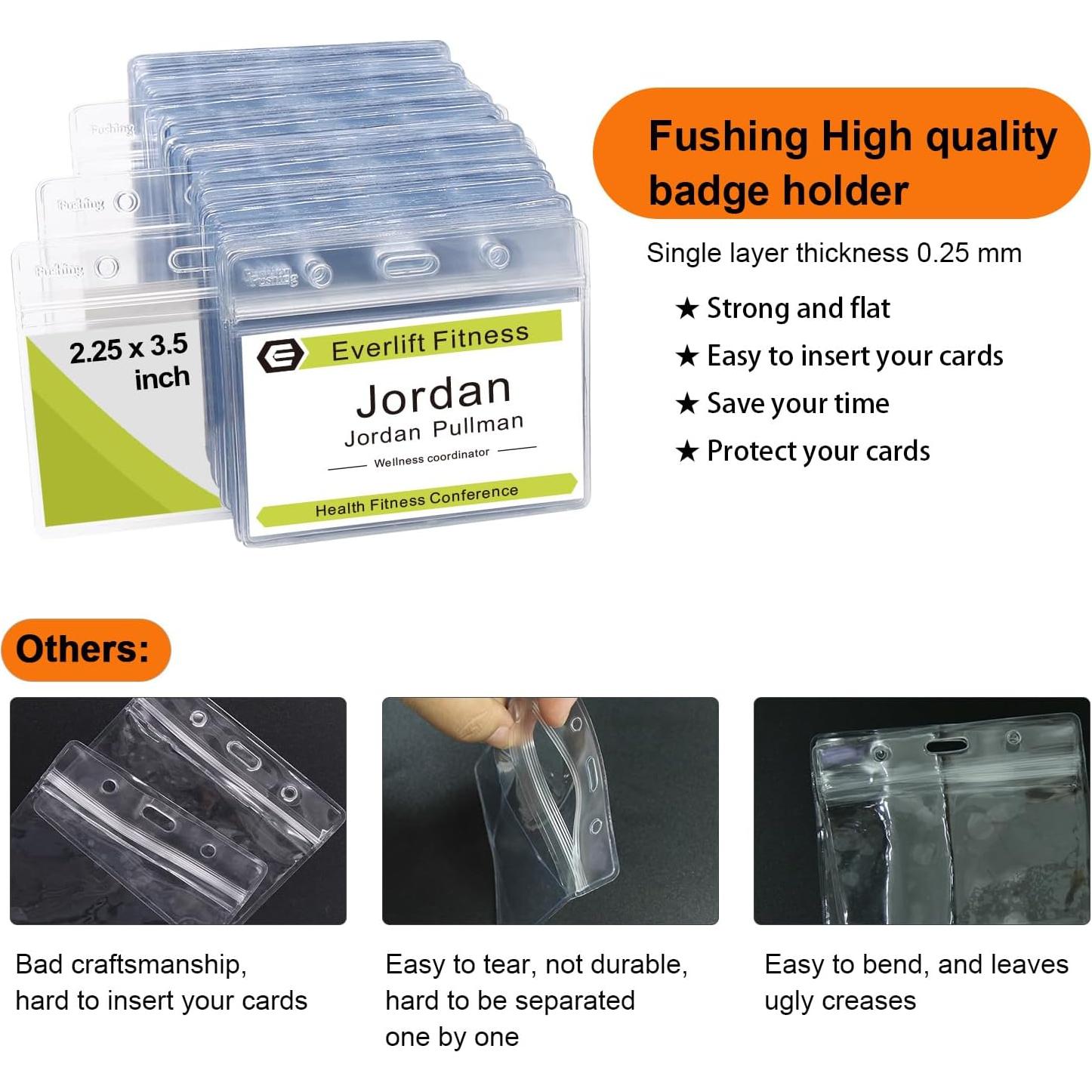 Sujetadores de Plástico Fushing 100 Pcs para Identificación