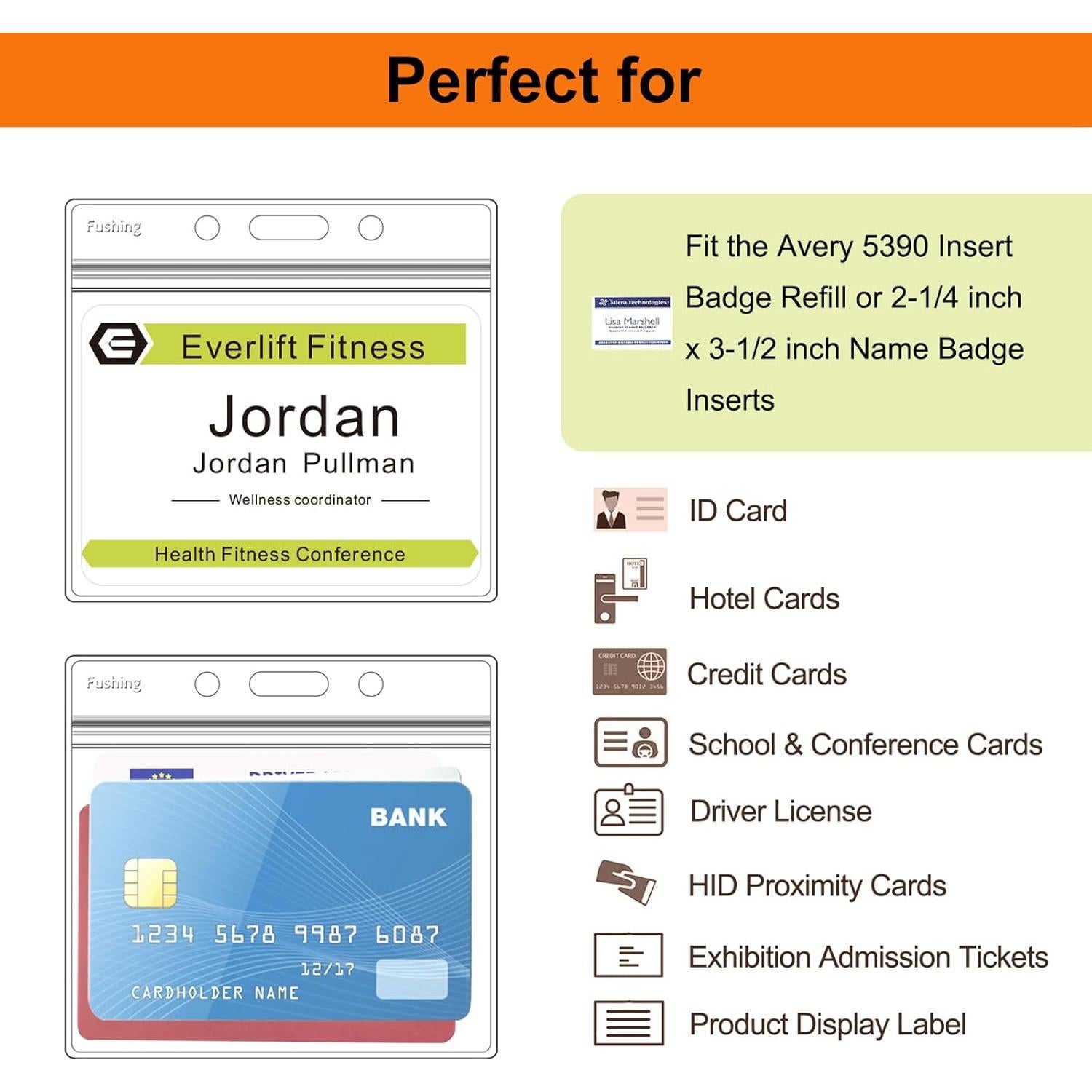 Sujetadores de Plástico Fushing 100 Pcs para Identificación