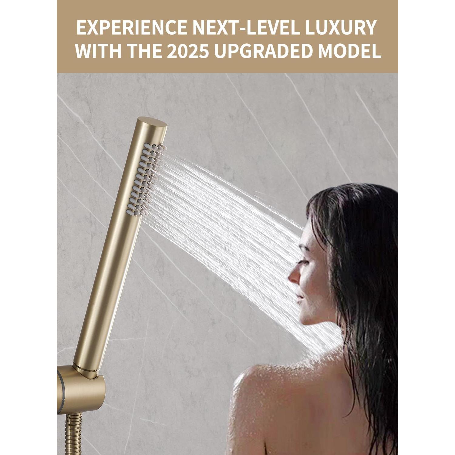 Barra Deslizante de Ducha Weshi con Ducha de Mano y Manguera 149.86 cm