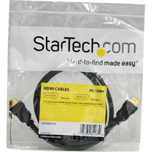 Cable HDMI de Alta Velocidad StarTech 0.91 m con Ethernet