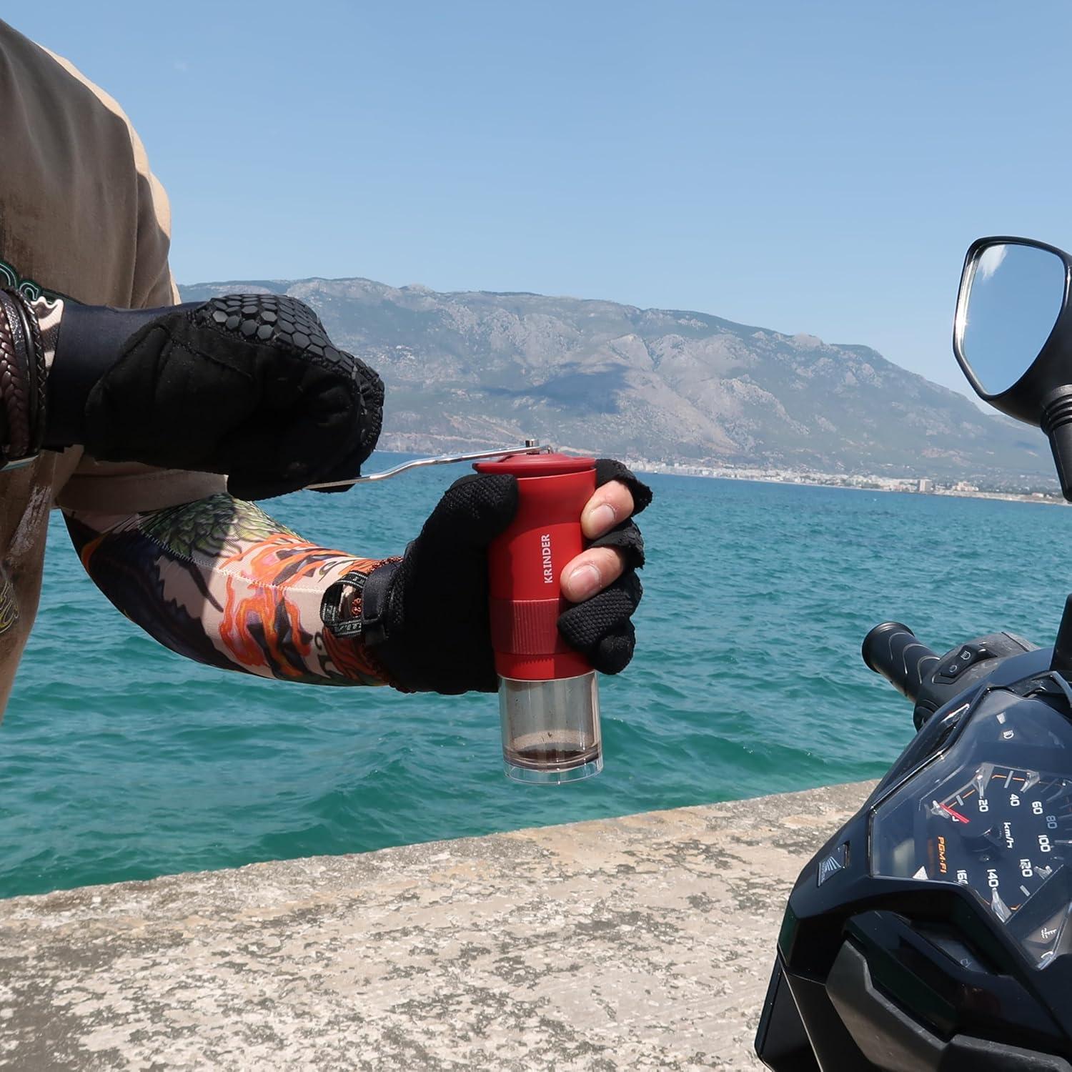 Cafflano Krinder Negro - Molinillo de Café Manual Portátil 295g