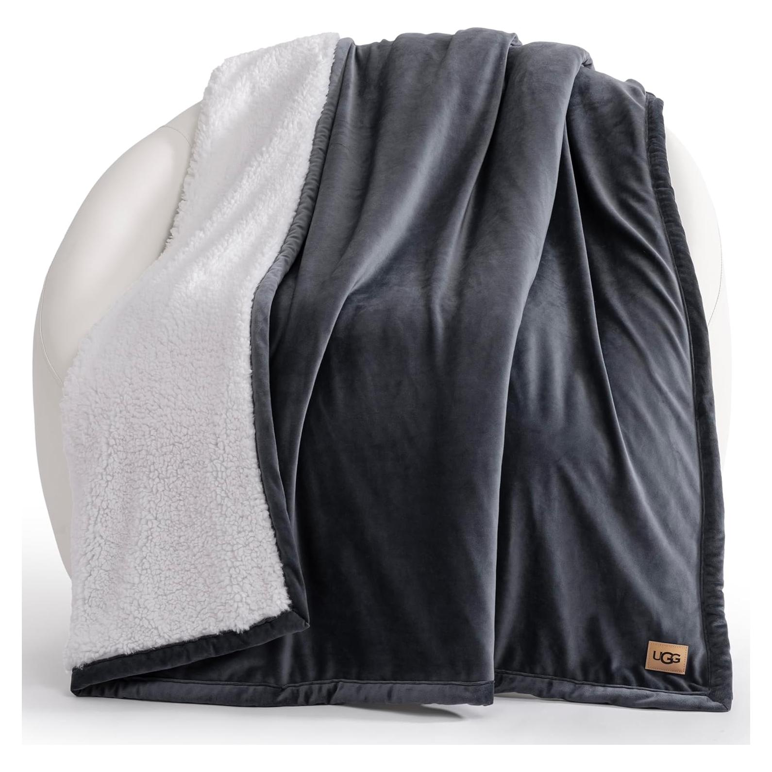 Manta UGG Bliss Throw Azul Reversible 127x177 cm Suave