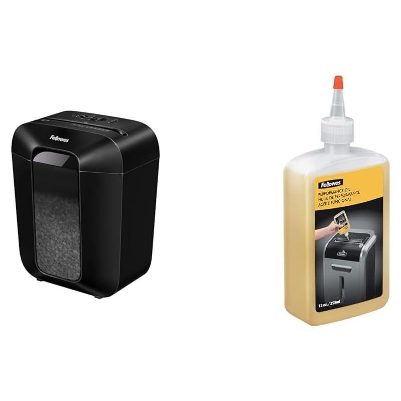 Trituradora de Papel Micro-Corte Fellowes LX41-DB + Aceite 12 oz