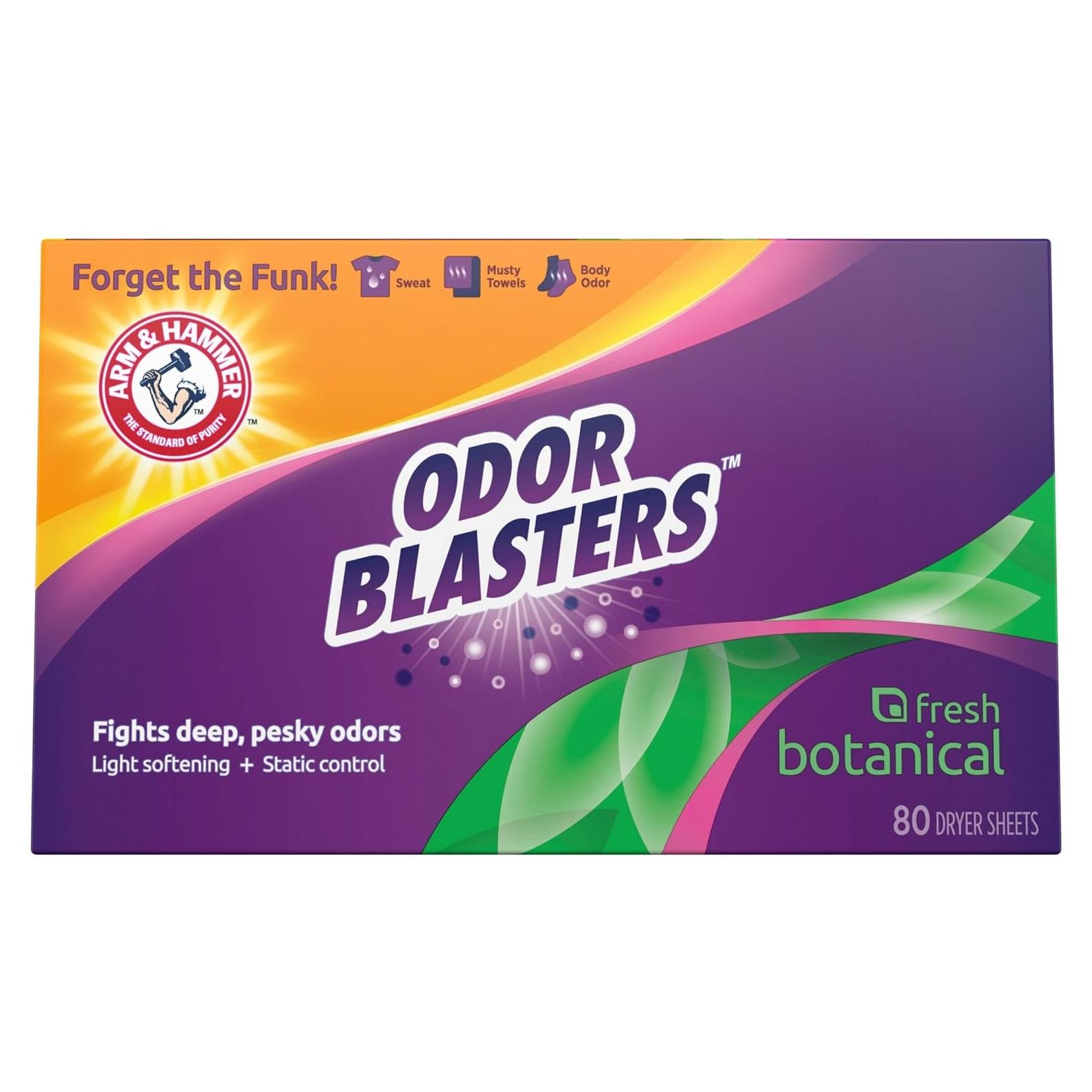 Hojas Suavizantes para Secadora ARM & HAMMER 80 Ct Aroma Fresco