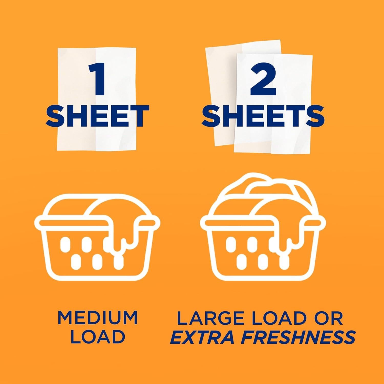 Hojas Suavizantes para Secadora ARM & HAMMER 80 Ct Aroma Fresco