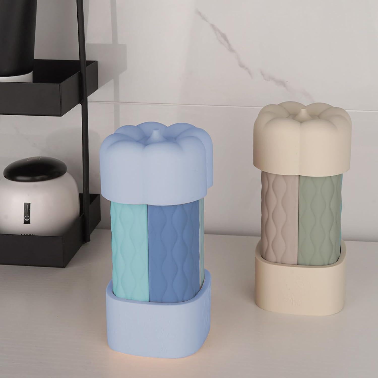 Botellas de viaje 4 en 1 ReignSword 60ml a prueba de fugas azul