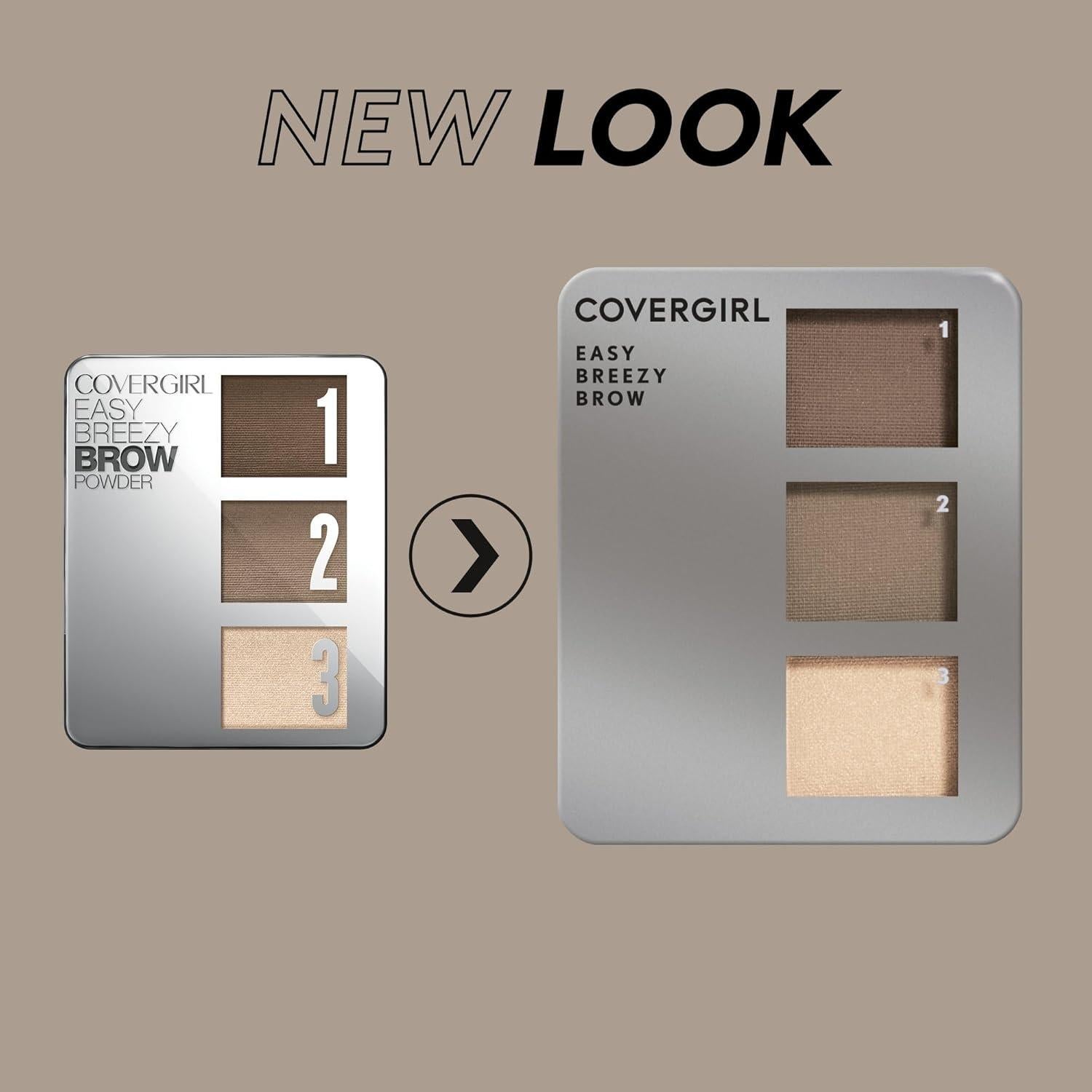 Kit de Polvo para Cejas Covergirl Easy Breezy - 3 Tonos
