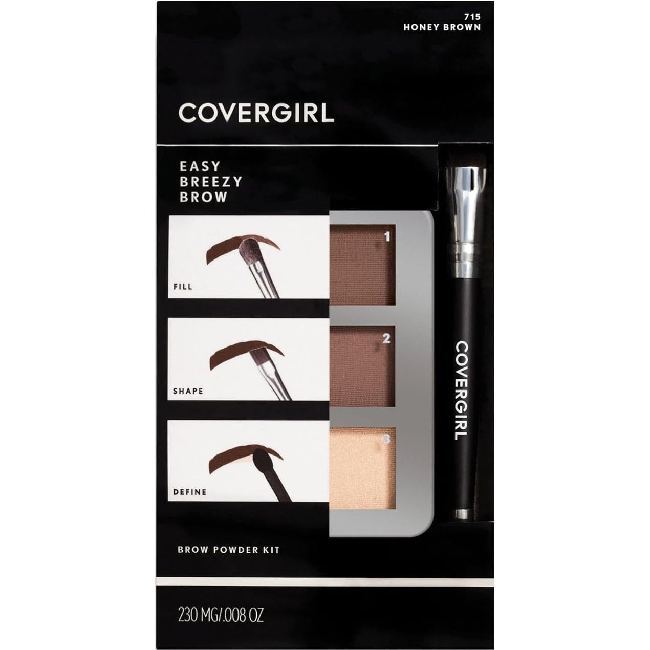 Kit de Polvo para Cejas Covergirl Easy Breezy - 3 Tonos