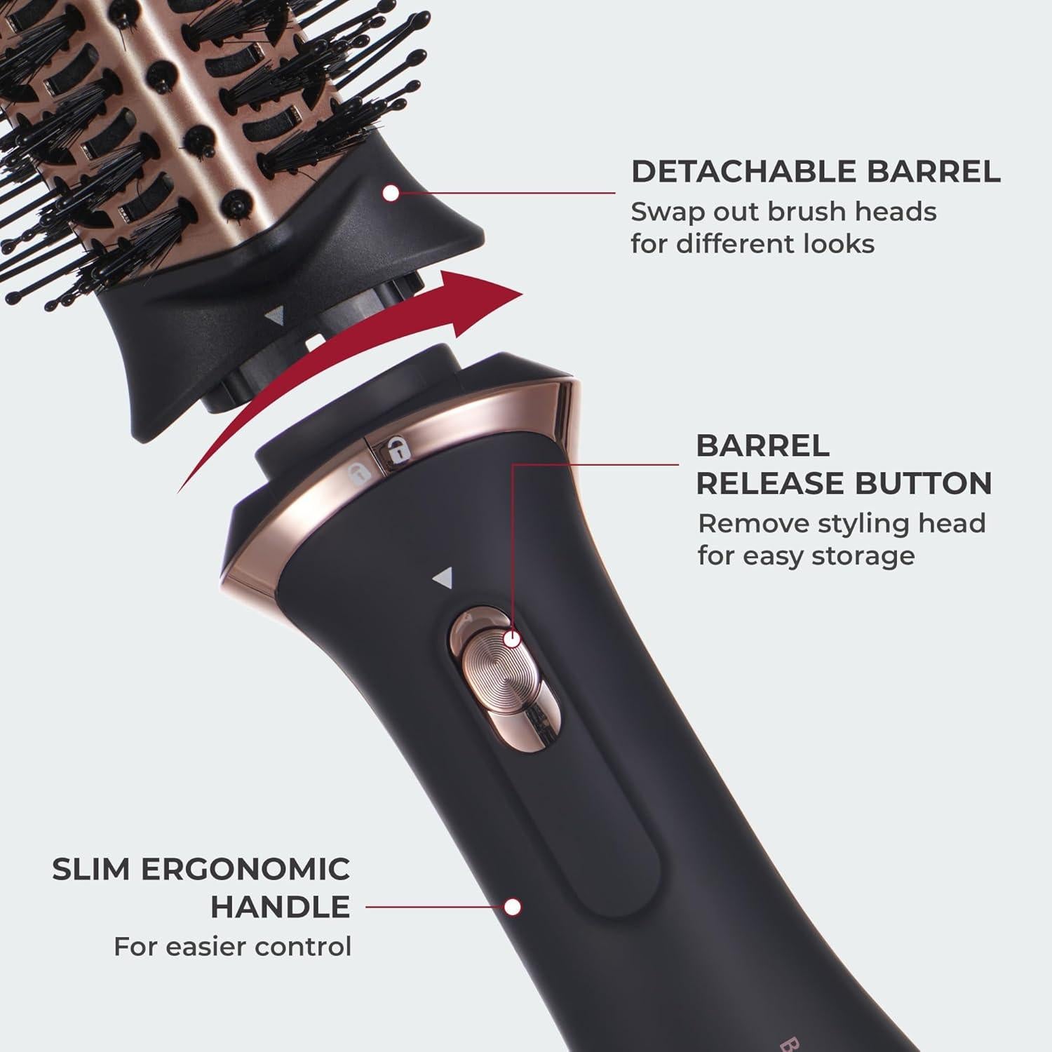 KISS Cepillo de Aire Aumentador de Volumen Cerámico 4 Calores