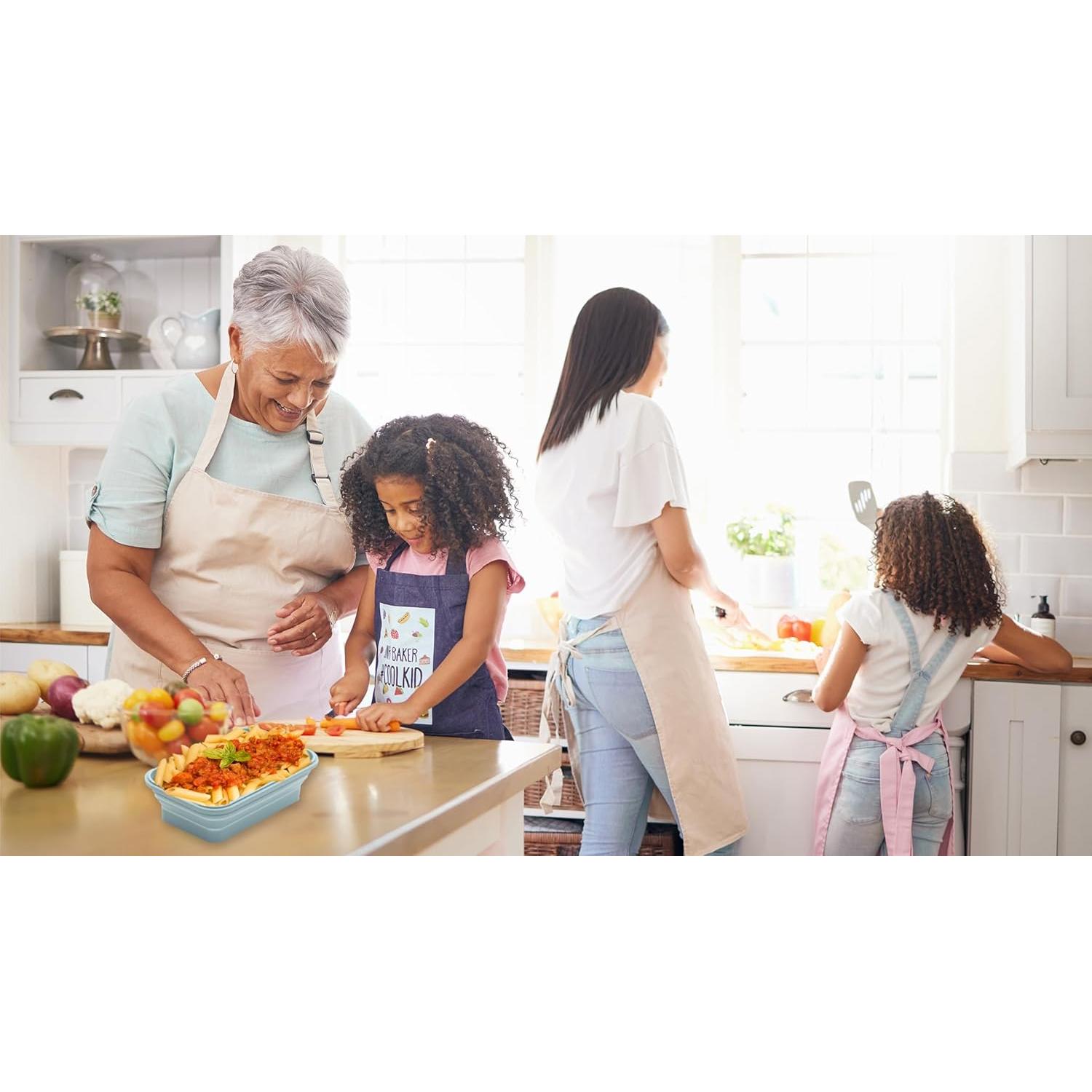 Juego de 8 Contenedores de Almacenamiento K-HOME VT Silicona Plegables