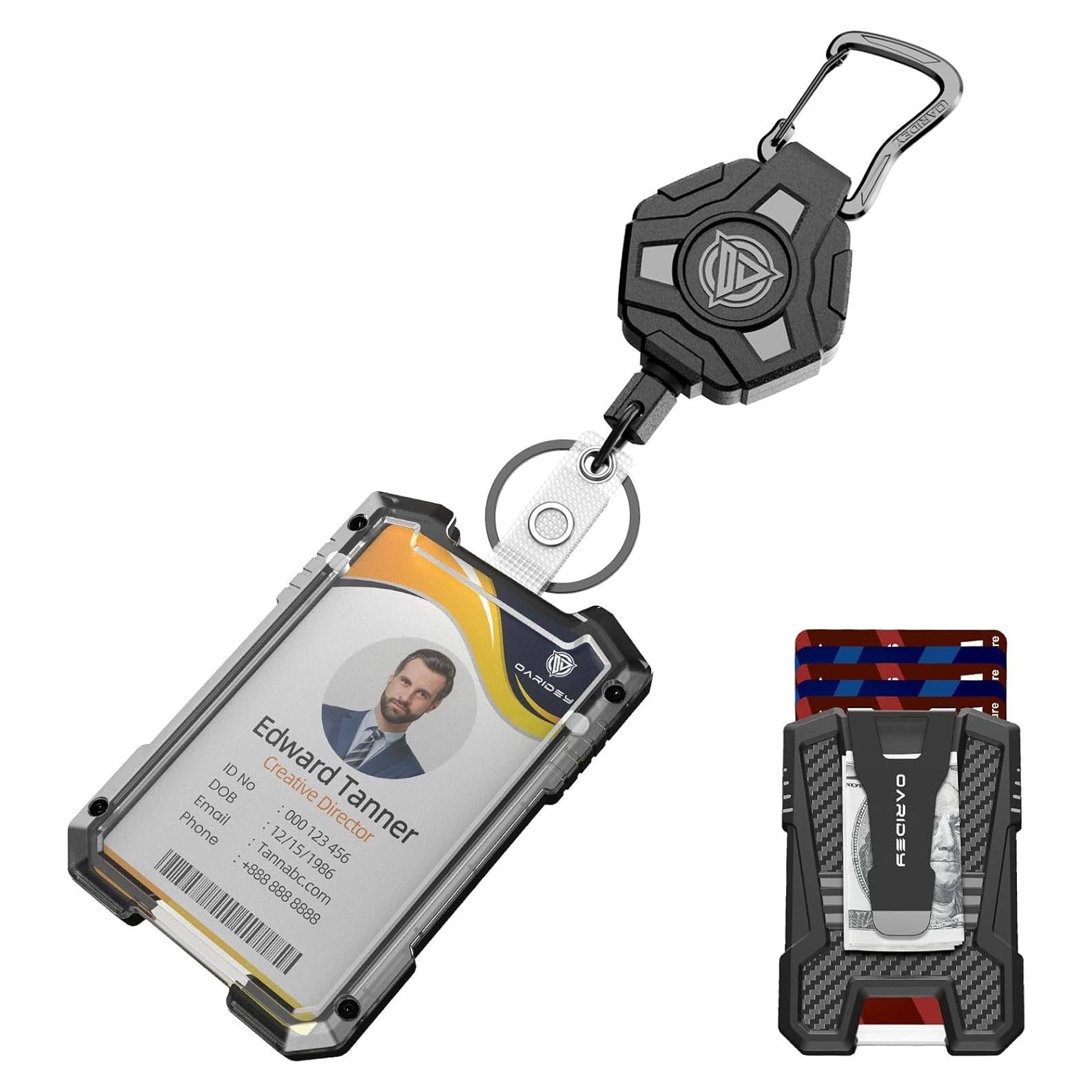 Soporte Retráctil Oaridey para Identificación 5 Tarjetas