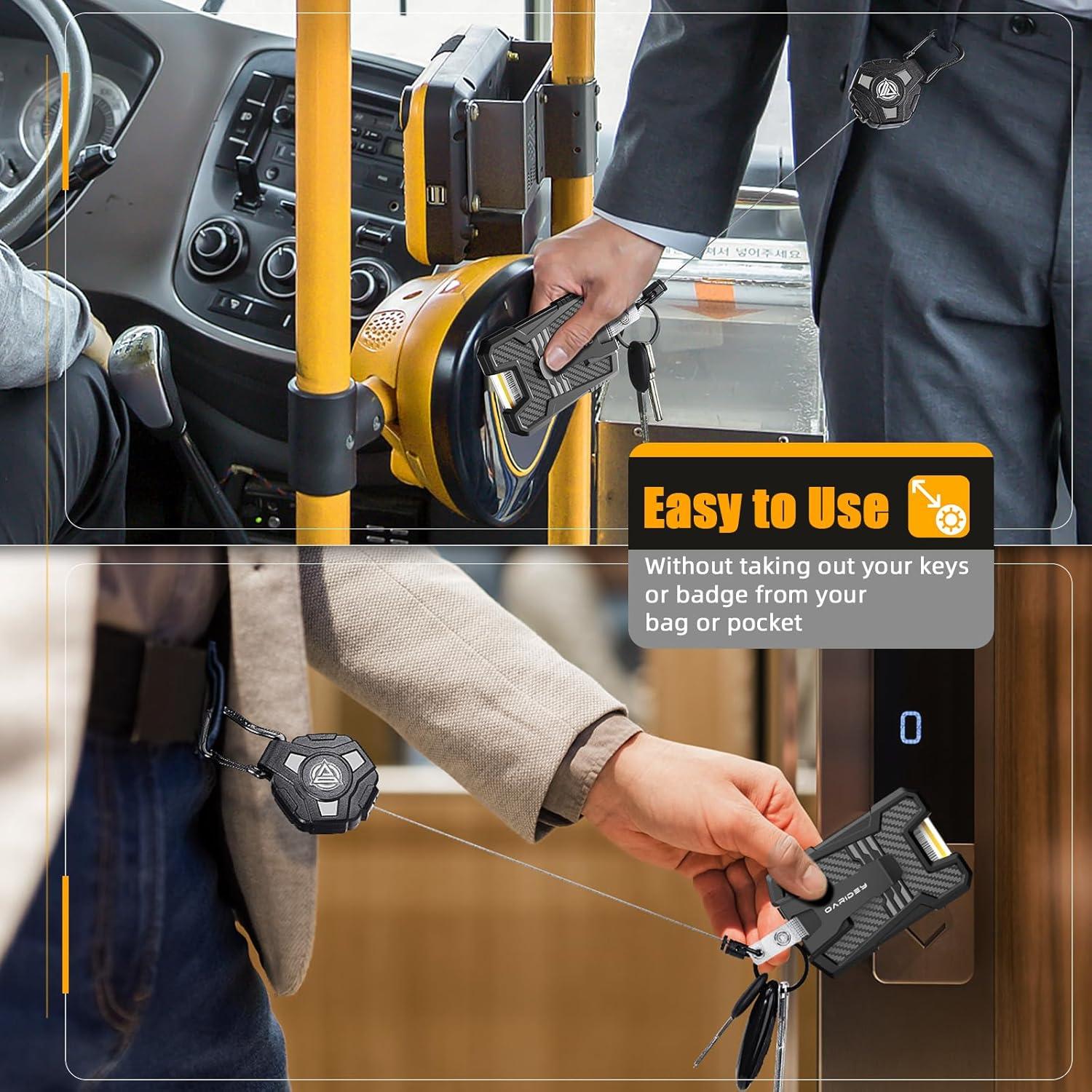 Soporte Retráctil Oaridey para Identificación 5 Tarjetas