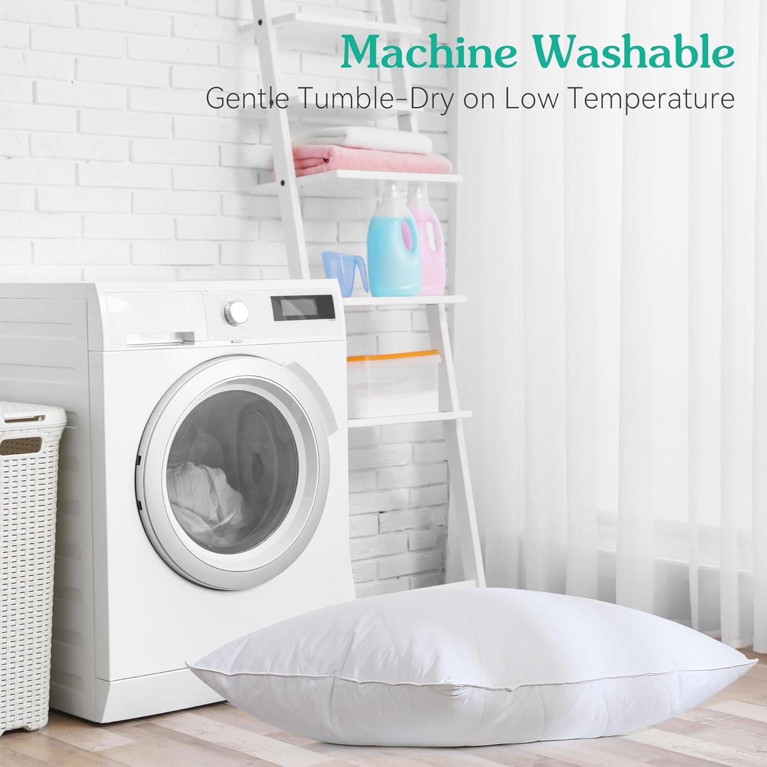 Almohada de Plumas de Ganso Tres Gansos Reina 600 Hilos