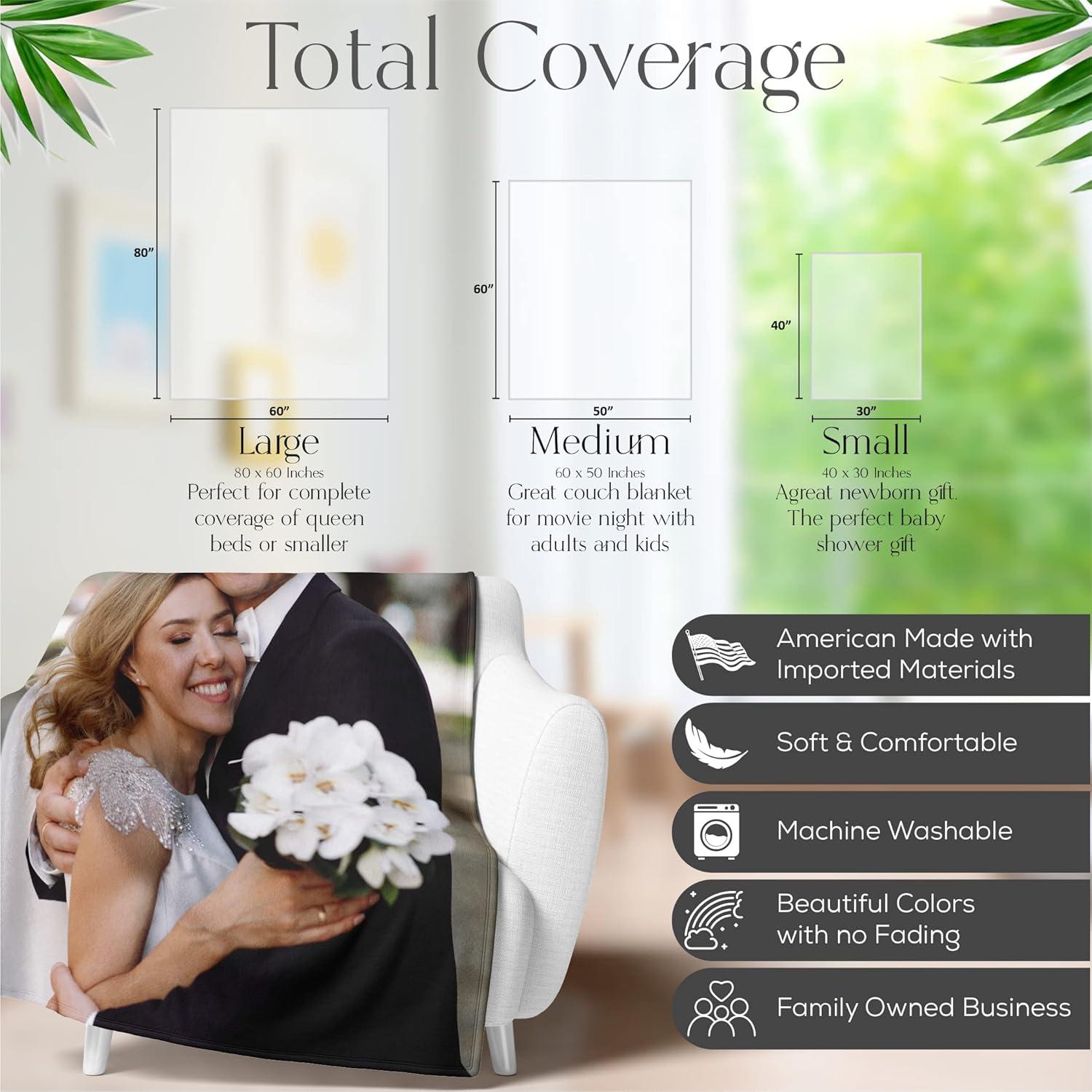 Manta Personalizada de Foto Vida Personalizada 76x102 cm Forro Polar