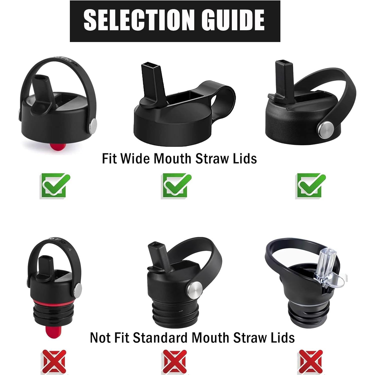 Greant 6 Popotes Coloridos para Botellas Hydro Flask 24.89 cm