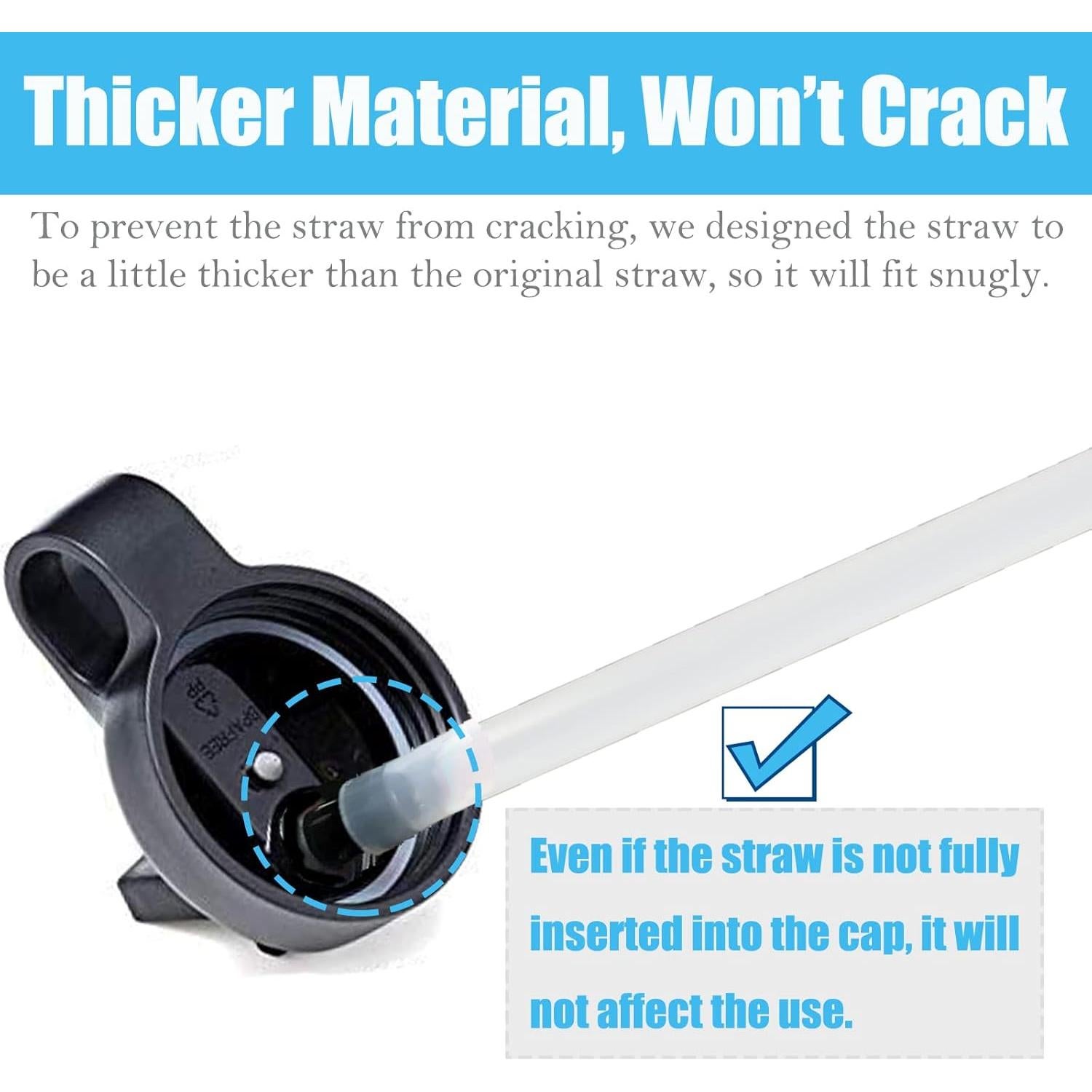 Greant 6 Popotes Coloridos para Botellas Hydro Flask 24.89 cm