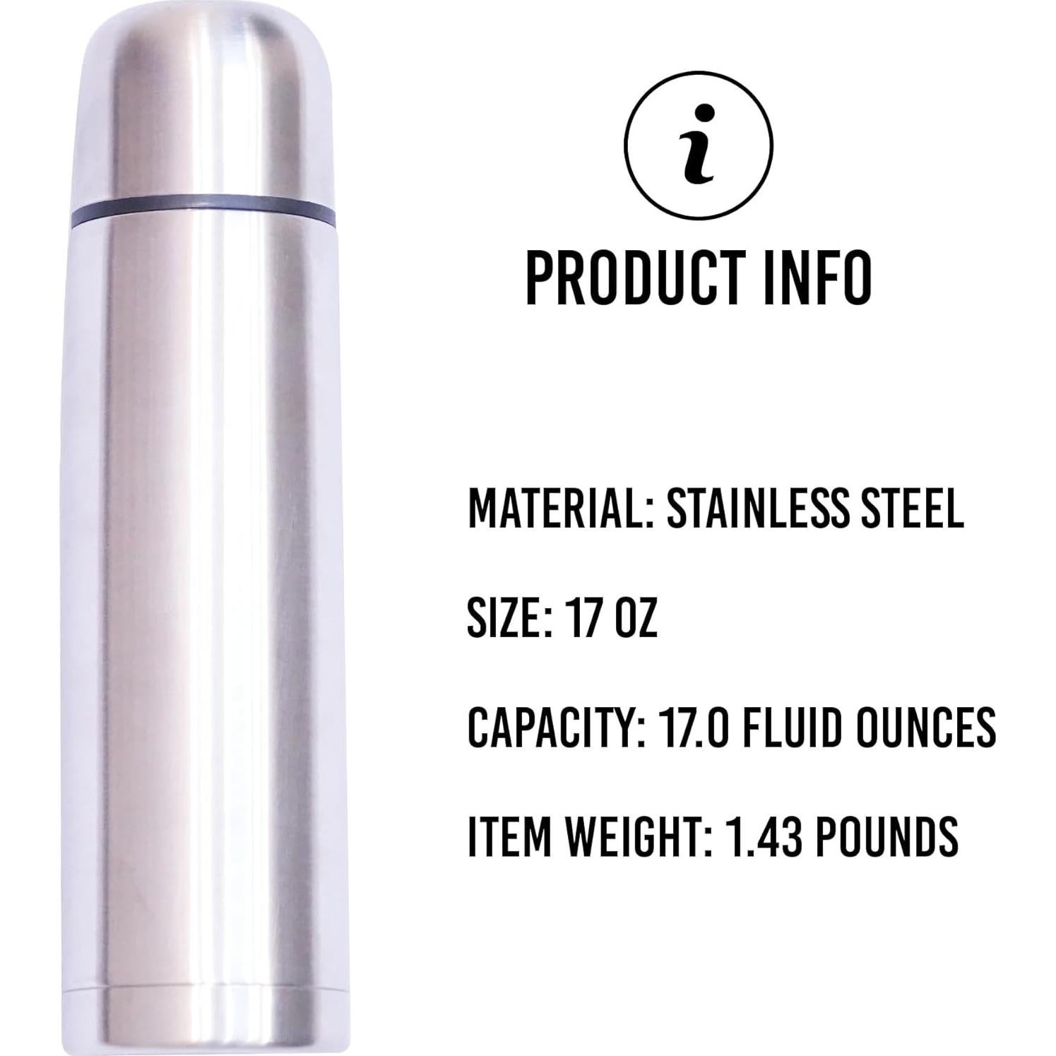 Termo de Café Fijoo CM100 Acero Inoxidable 500ml Aislado