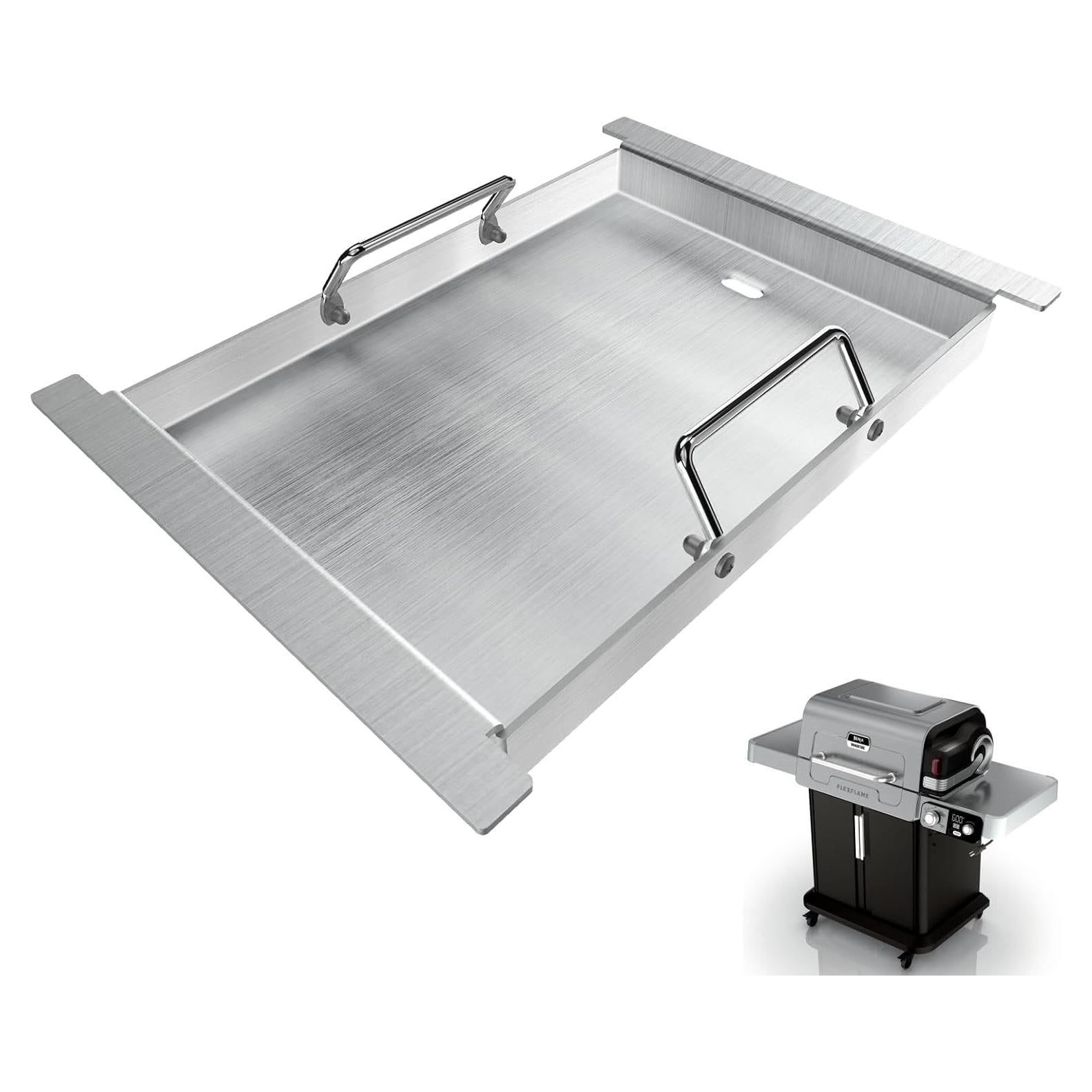 Plancha de Acero Inoxidable DcYourHome para Parrilla Ninja PG300 - 43x31 cm