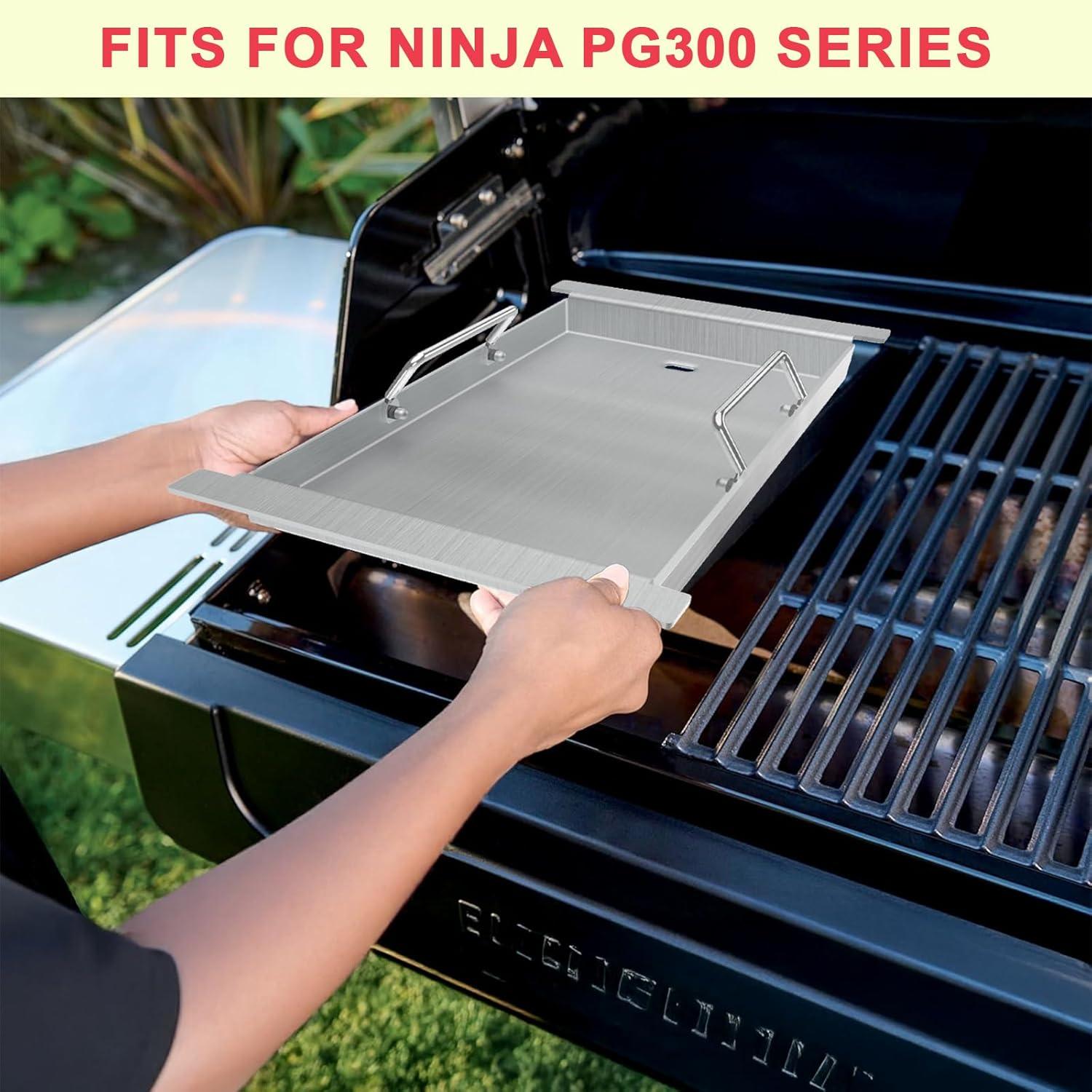 Plancha de Acero Inoxidable DcYourHome para Parrilla Ninja PG300 - 43x31 cm
