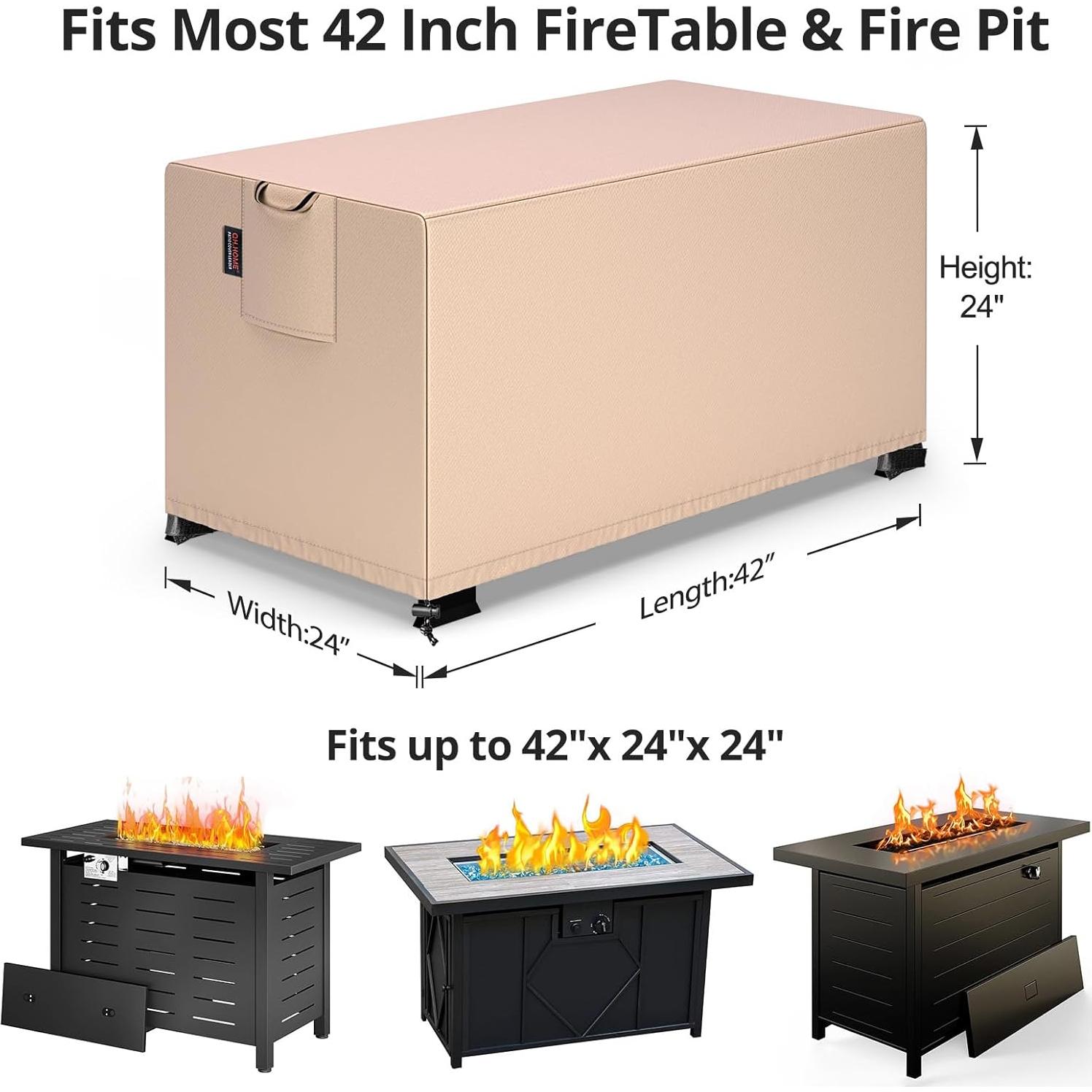 Funda Impermeable para Fogata Rectangular QH.HOME 106.68x60.96cm